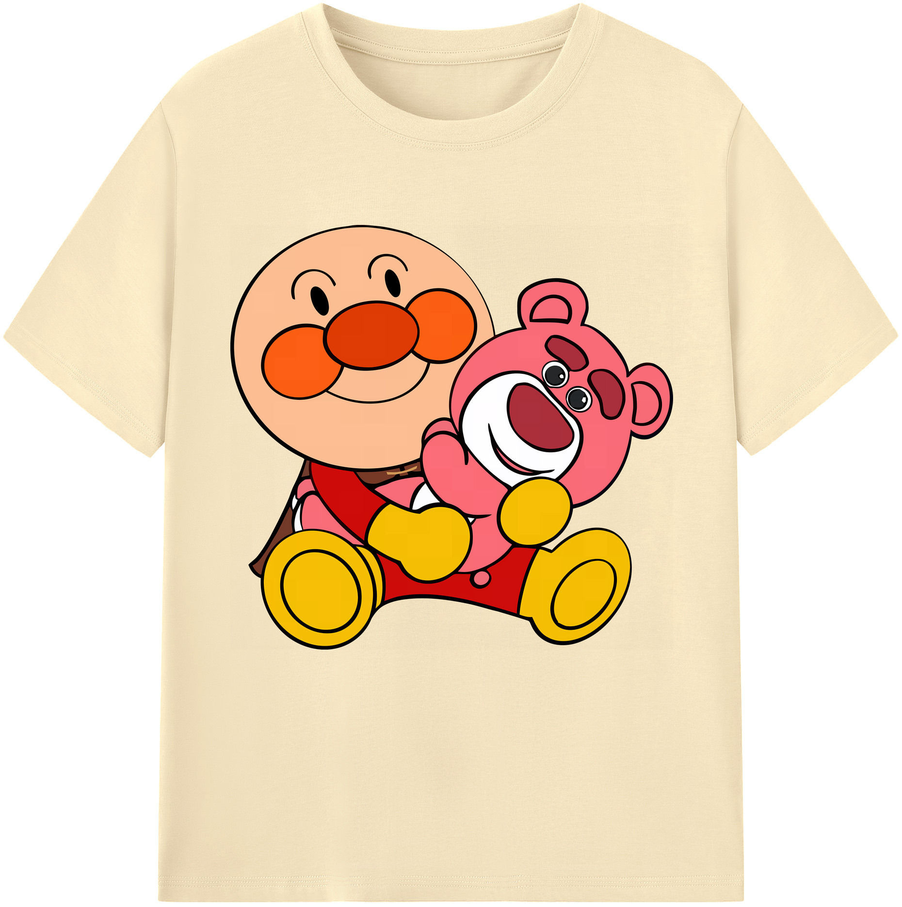 （画像用） アンパンマン Anpanman 綿100％半袖Tシャツ（フロントプリント）