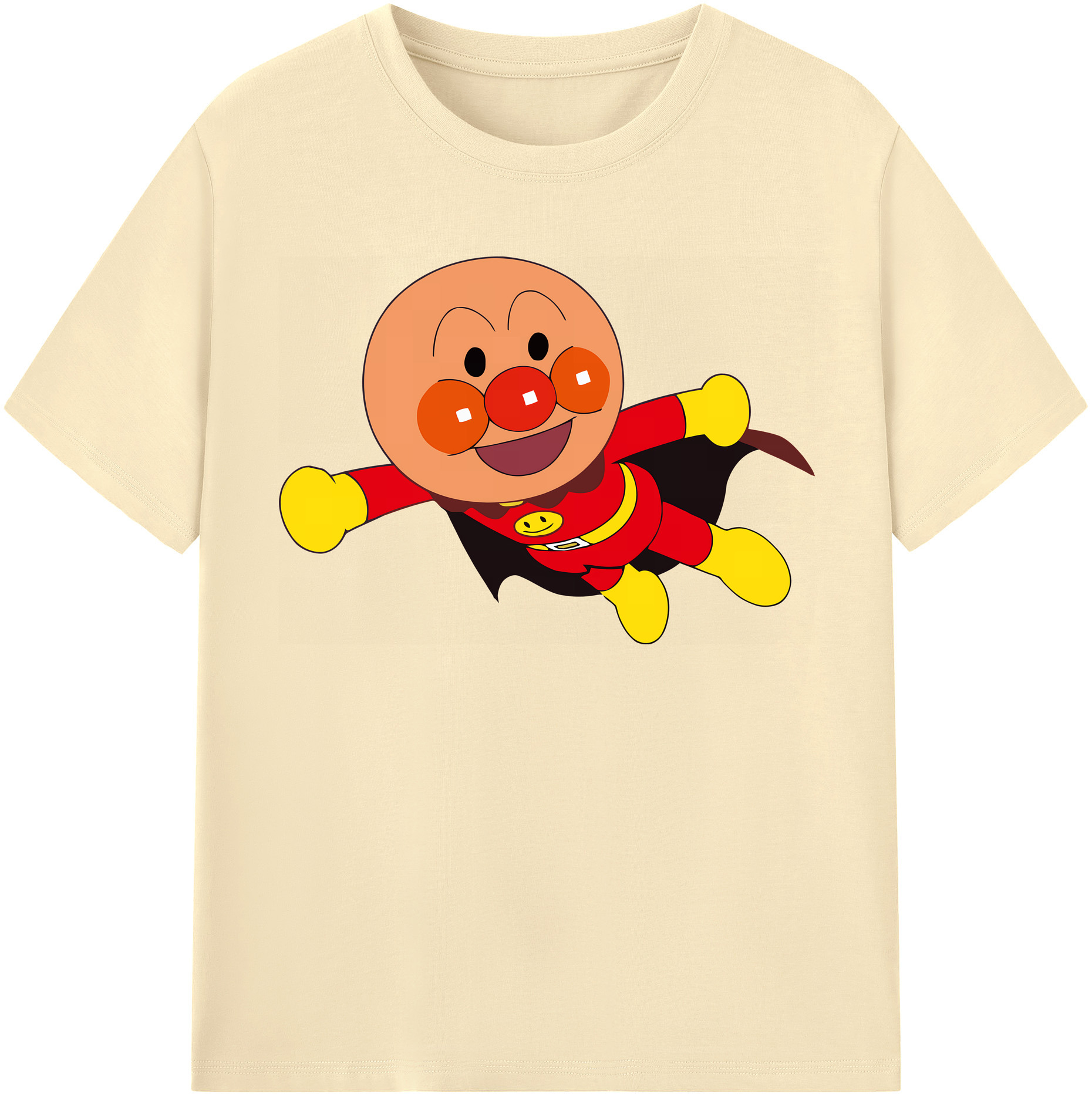 （画像用） アンパンマン Anpanman 綿100％半袖Tシャツ（フロントプリント）