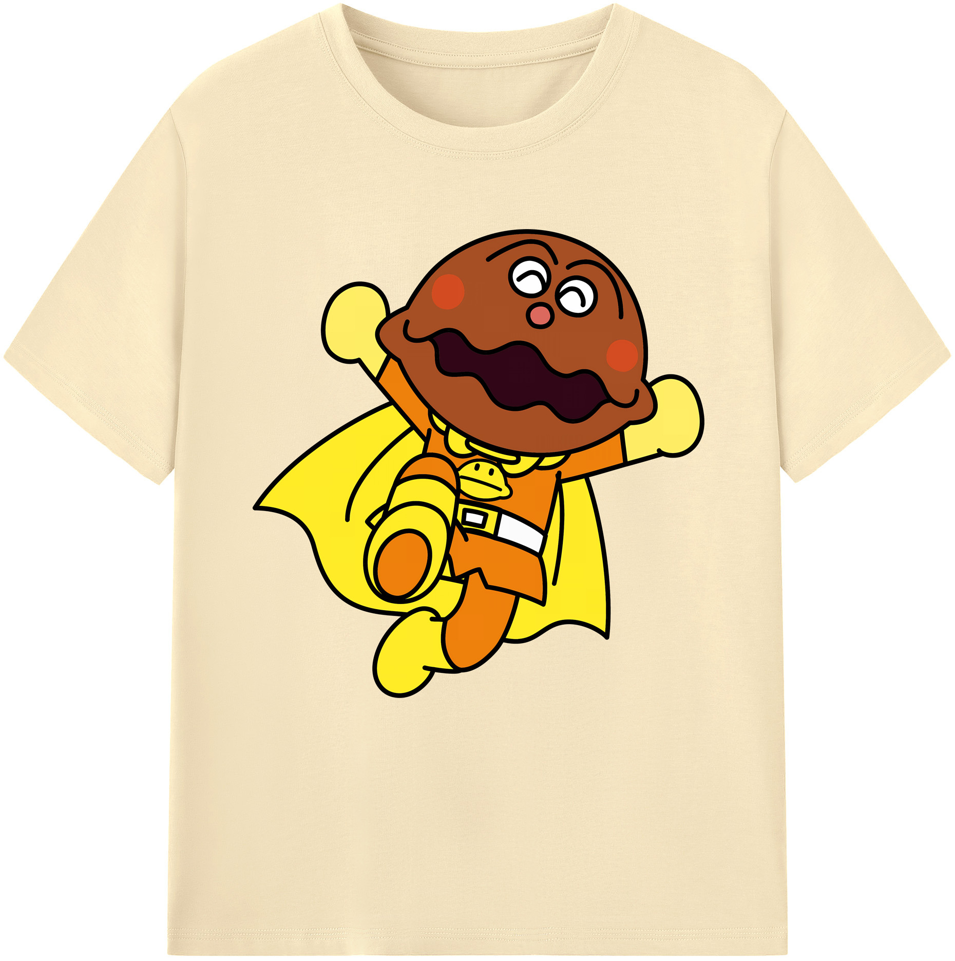 （画像用） アンパンマン Anpanman 綿100％半袖Tシャツ（フロントプリント）