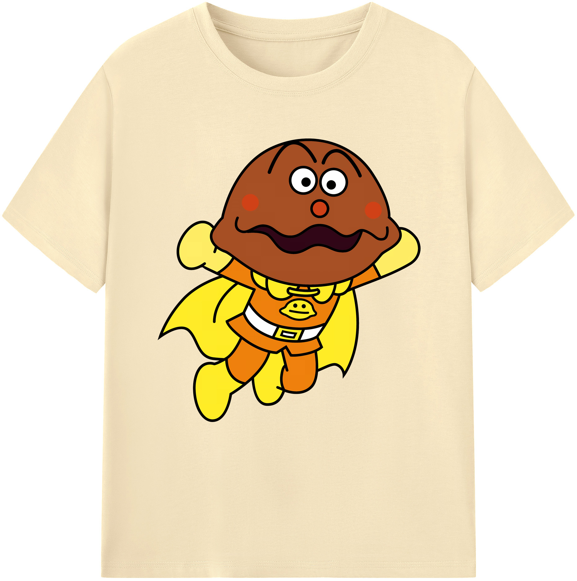 （画像用） アンパンマン Anpanman 綿100％半袖Tシャツ（フロントプリント）