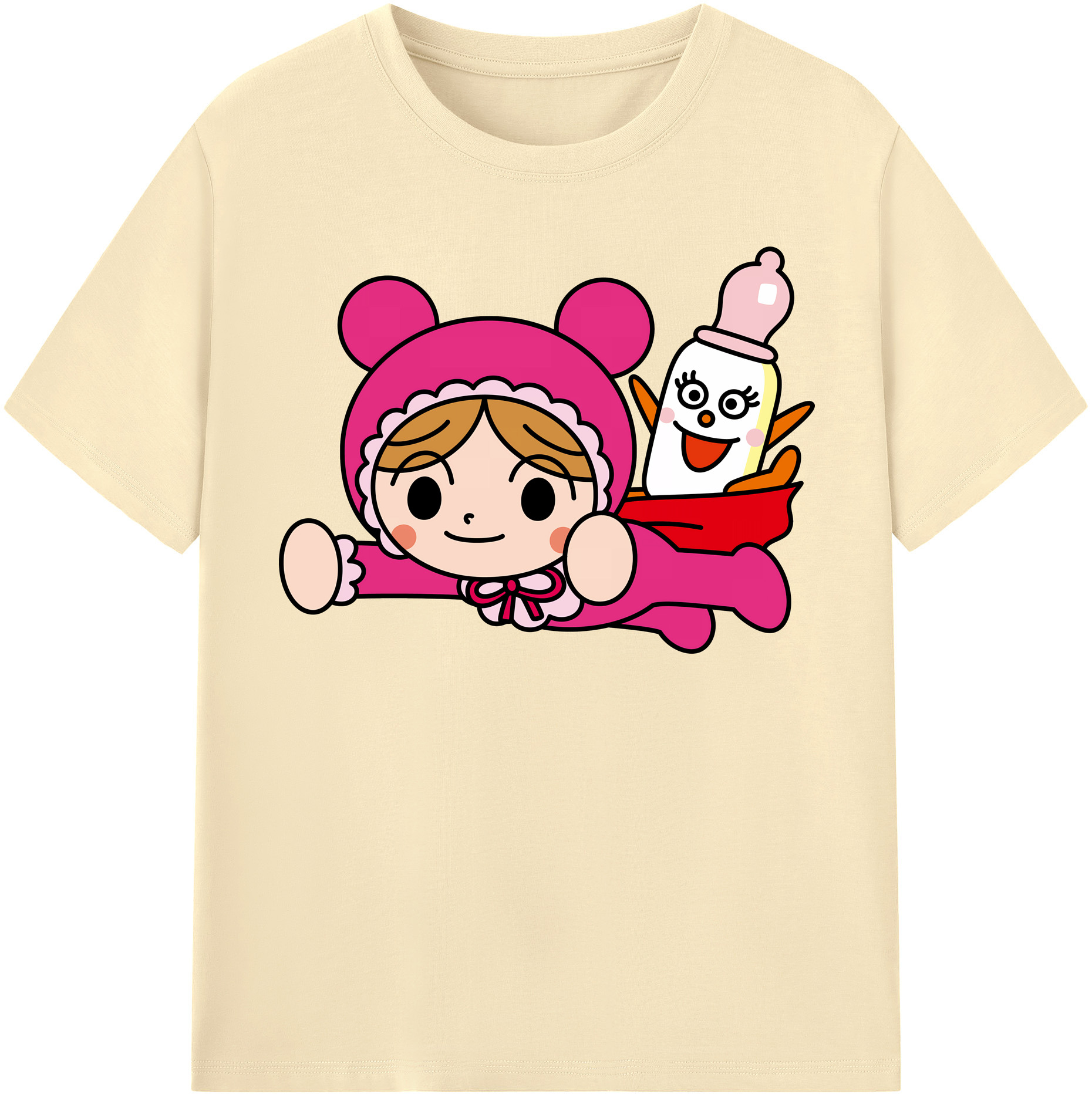 （画像用） アンパンマン Anpanman 綿100％半袖Tシャツ（フロントプリント）