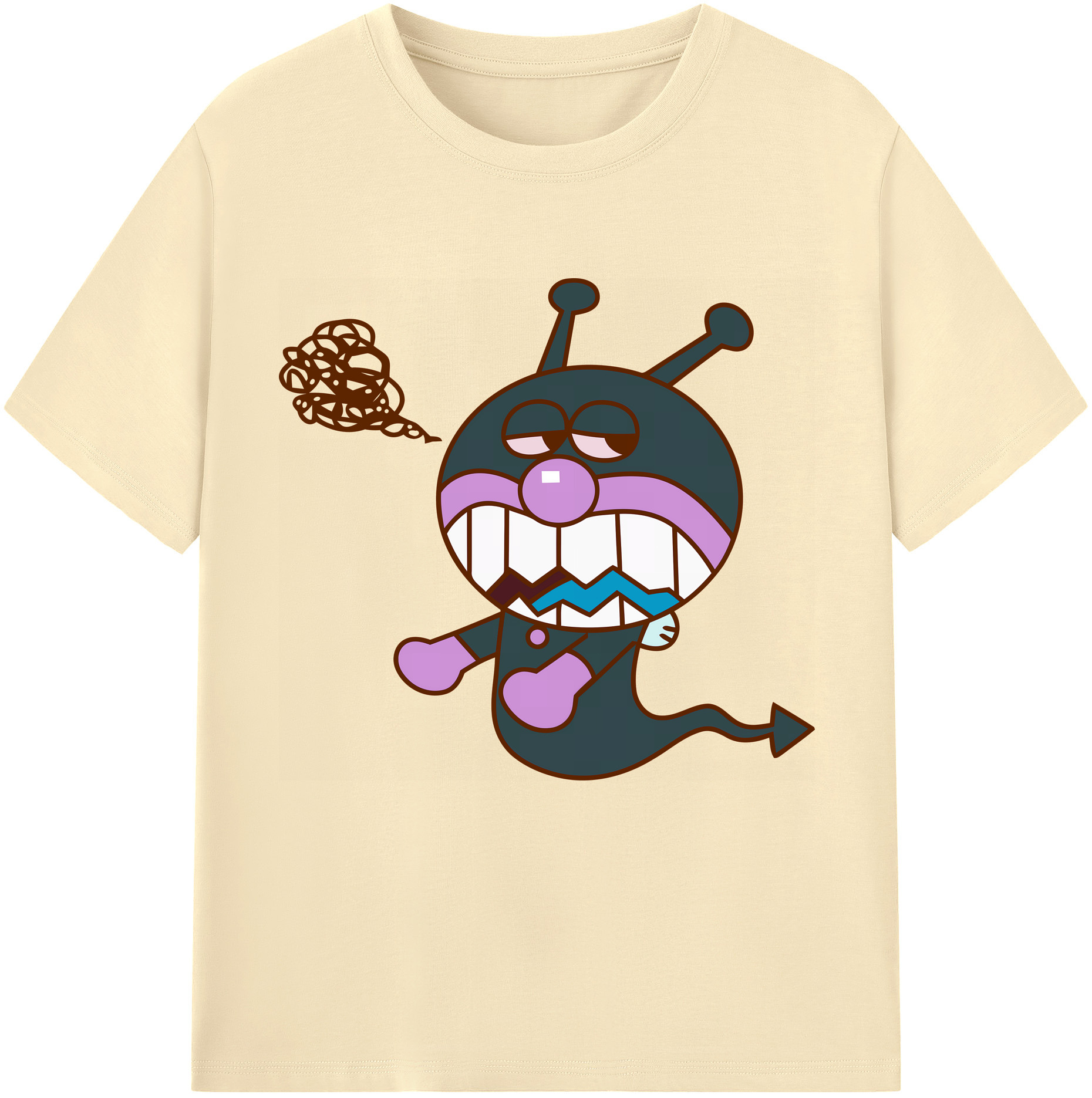 （画像用） アンパンマン Anpanman 綿100％半袖Tシャツ（フロントプリント）