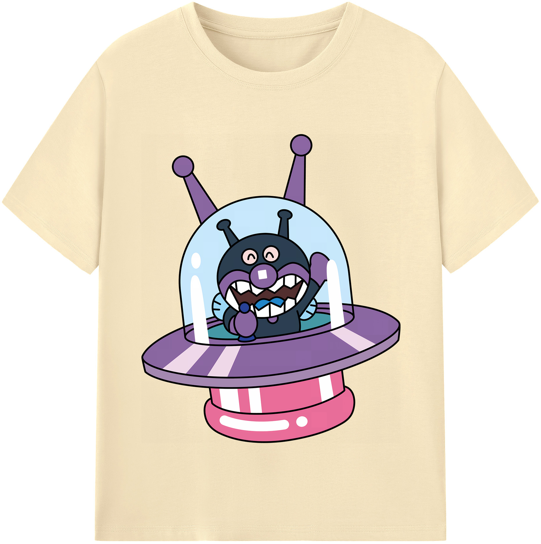 （画像用） アンパンマン Anpanman 綿100％半袖Tシャツ（フロントプリント）