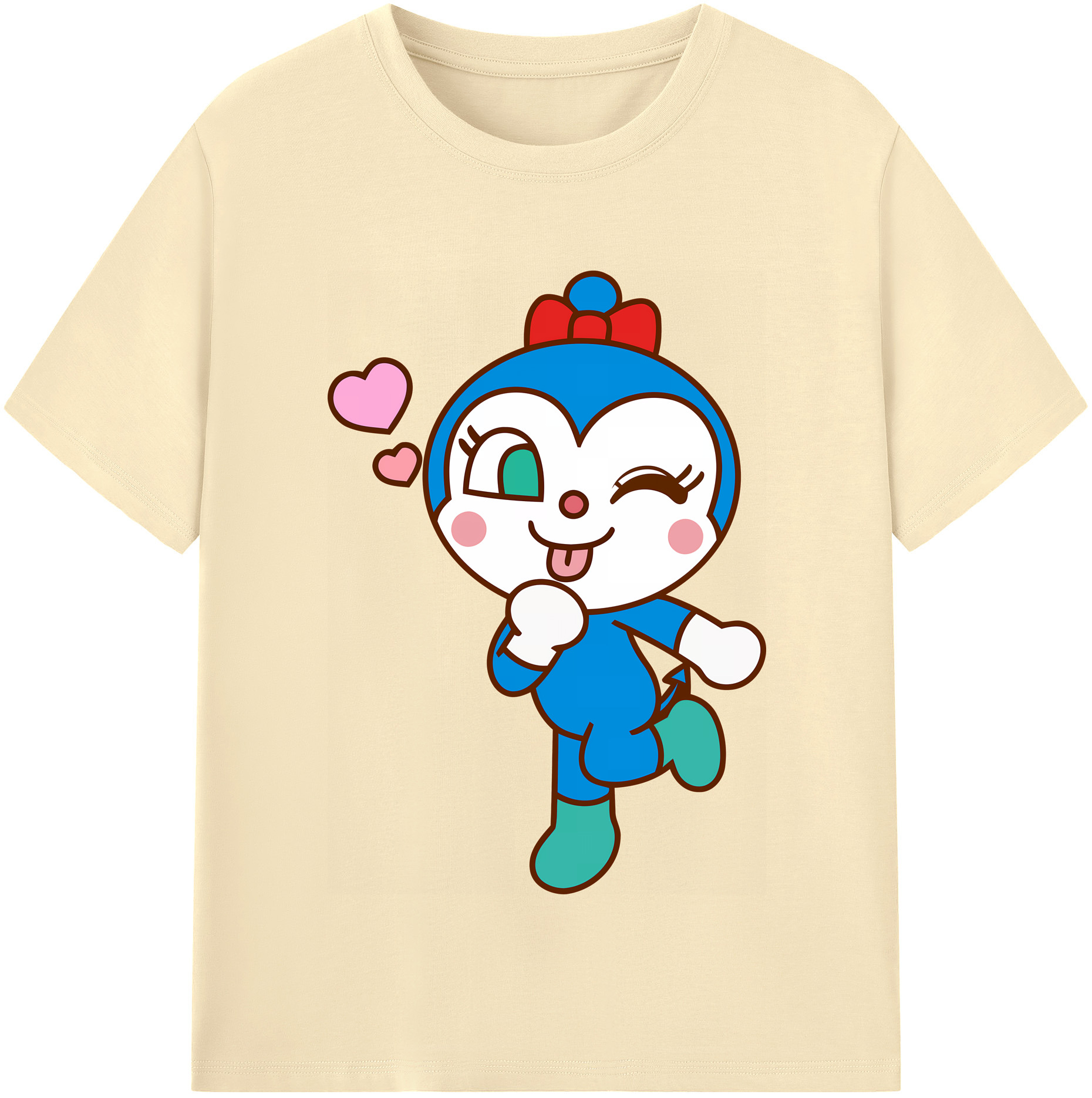 （画像用） アンパンマン Anpanman 綿100％半袖Tシャツ（フロントプリント）
