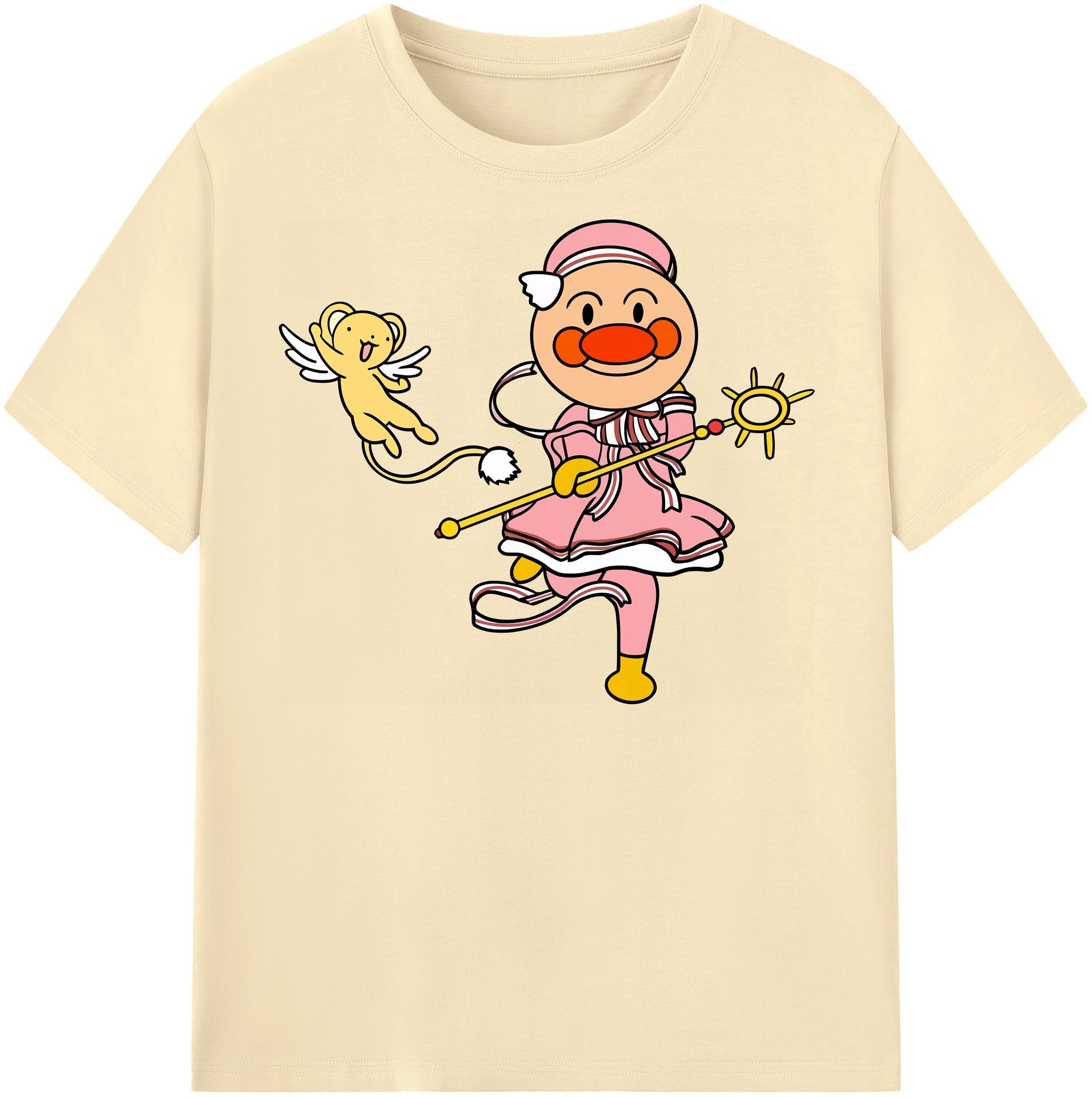 （画像用） アンパンマン Anpanman 綿100％半袖Tシャツ（フロントプリント）