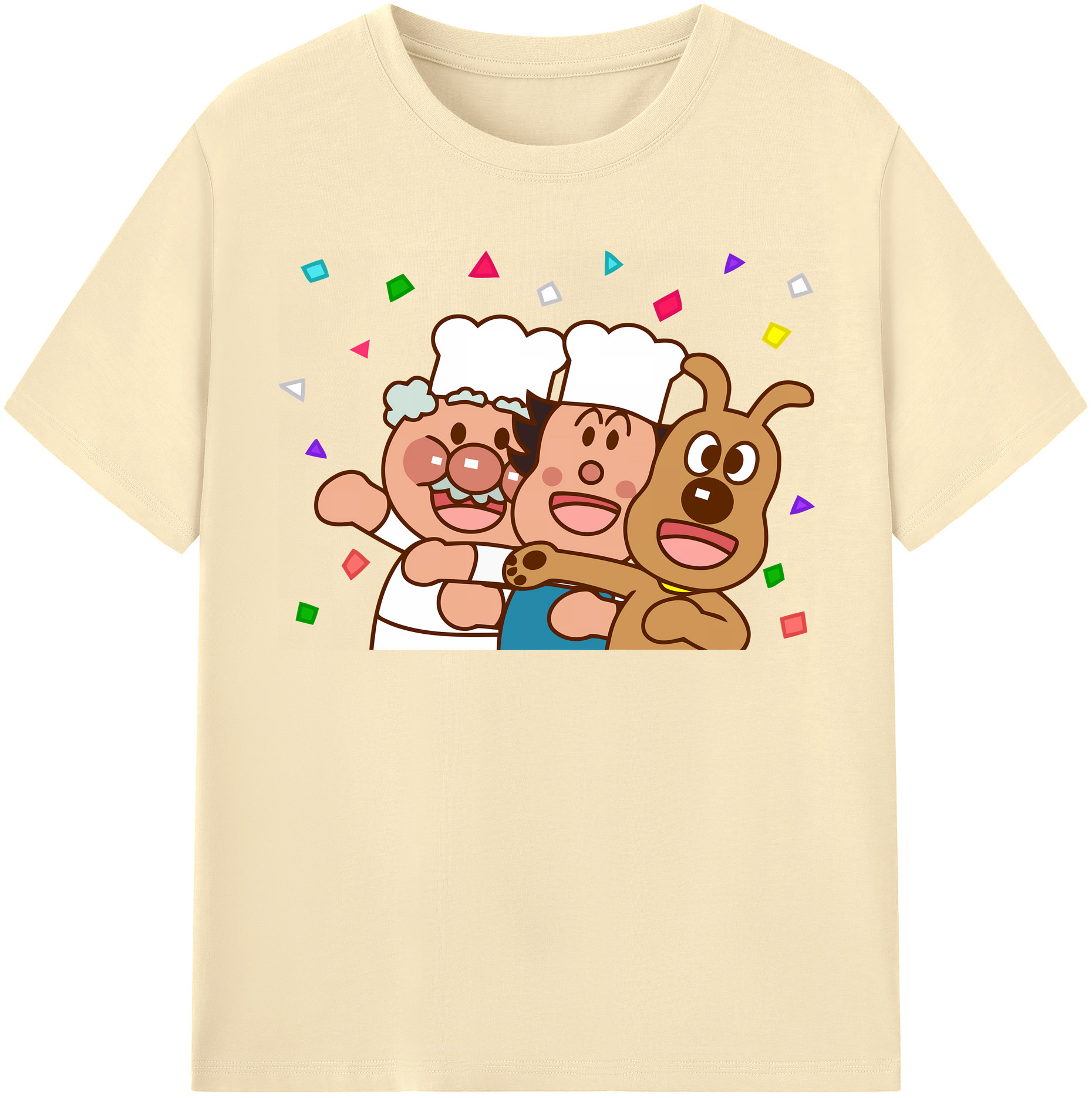 （画像用） アンパンマン Anpanman 綿100％半袖Tシャツ（フロントプリント）