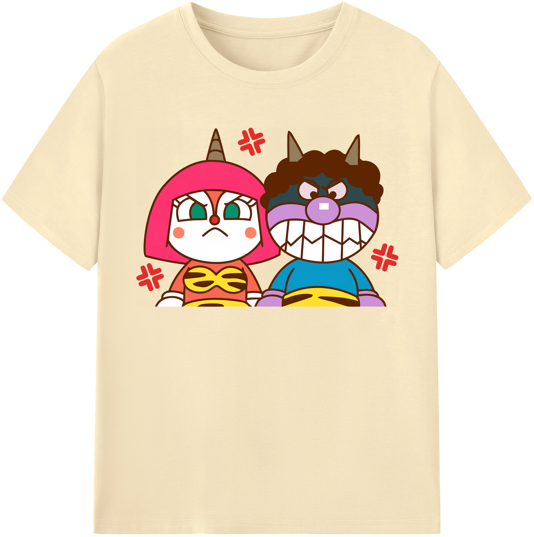 （画像用） アンパンマン Anpanman 綿100％半袖Tシャツ（フロントプリント）