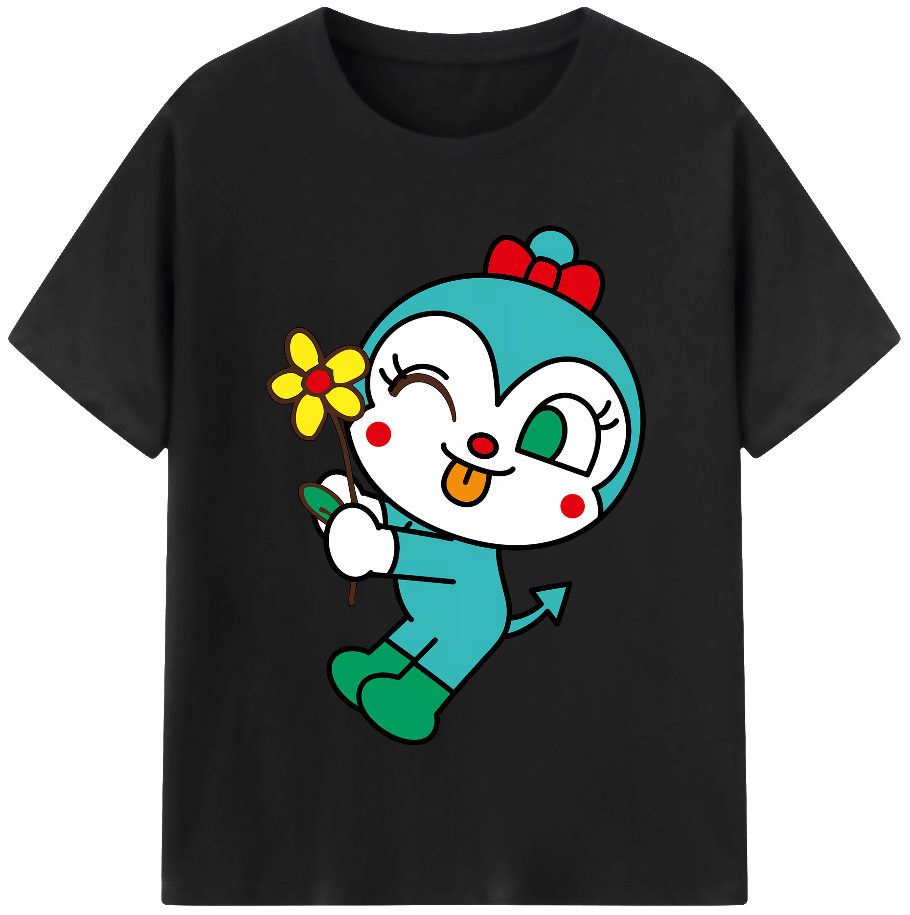 （画像用） アンパンマン Anpanman 綿100％半袖Tシャツ（フロントプリント）