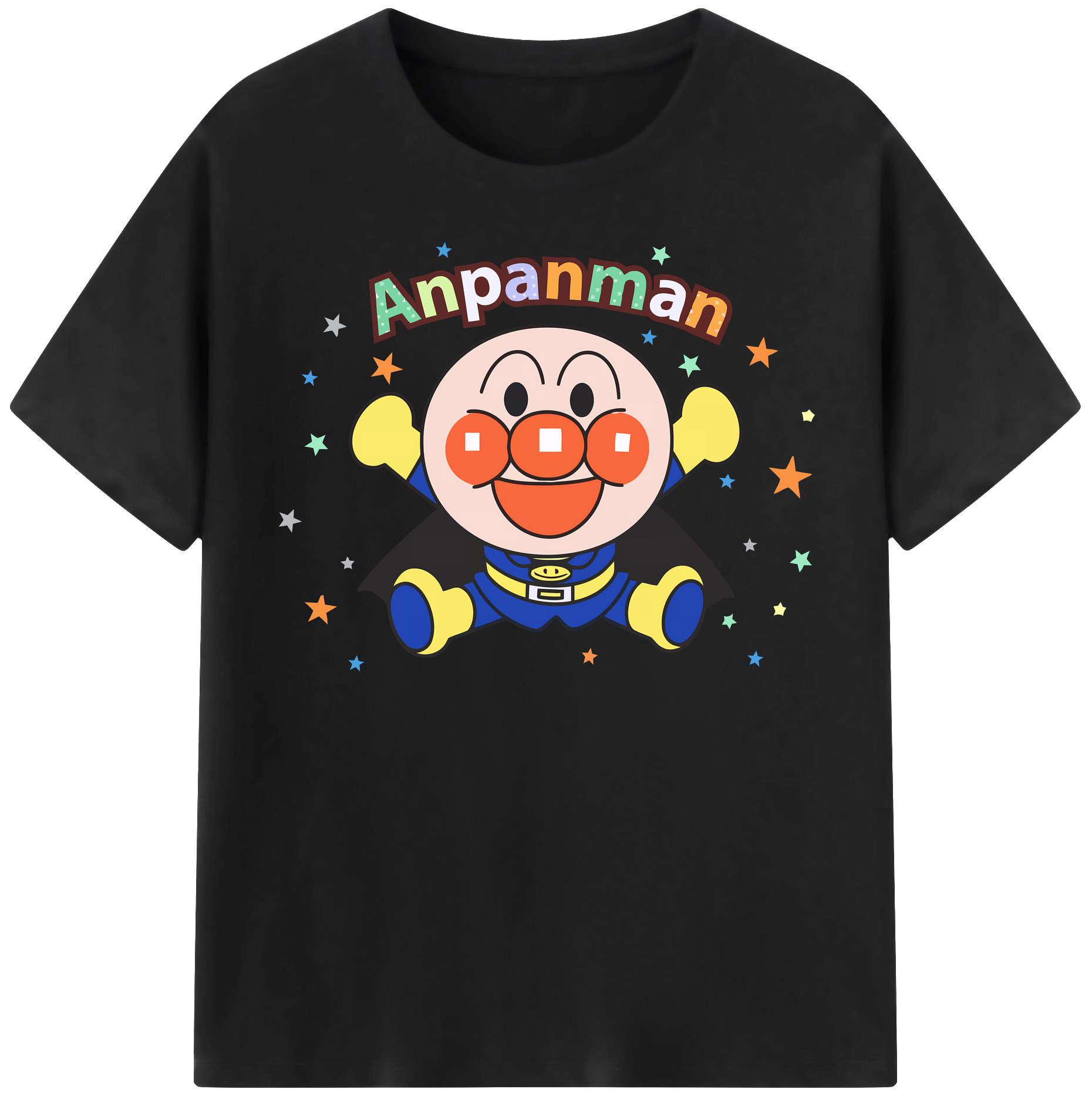（画像用） アンパンマン Anpanman 綿100％半袖Tシャツ（フロントプリント）