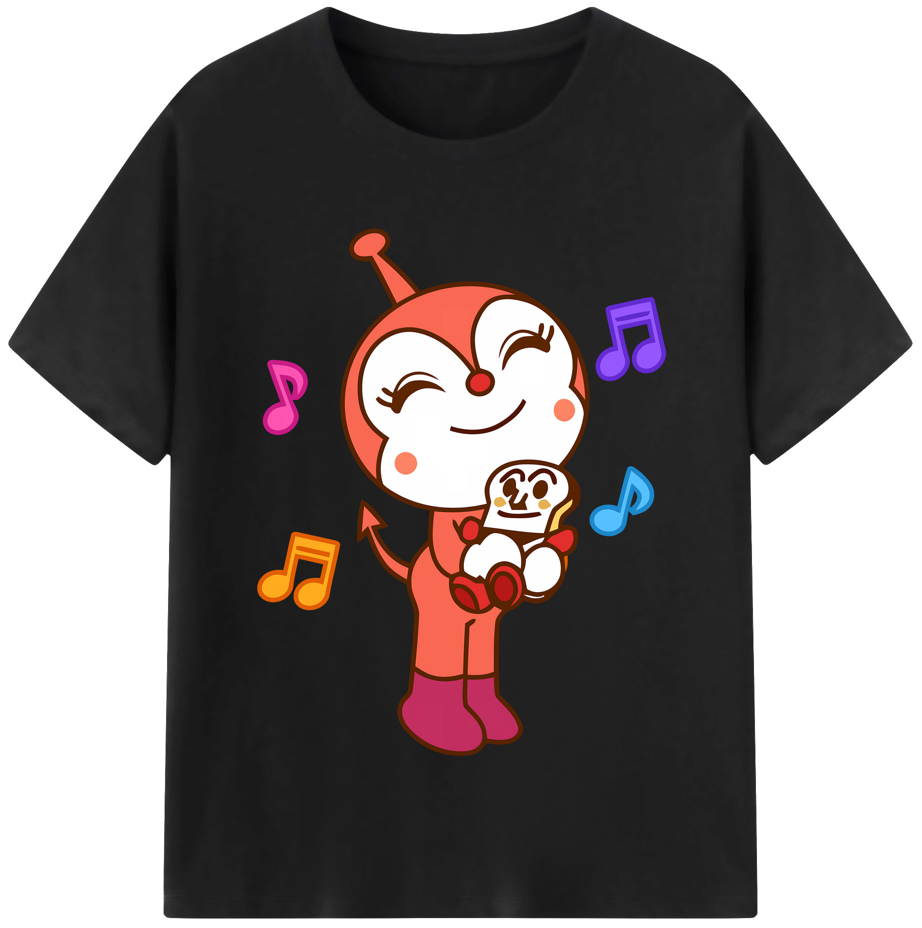 （画像用） アンパンマン Anpanman 綿100％半袖Tシャツ（フロントプリント）