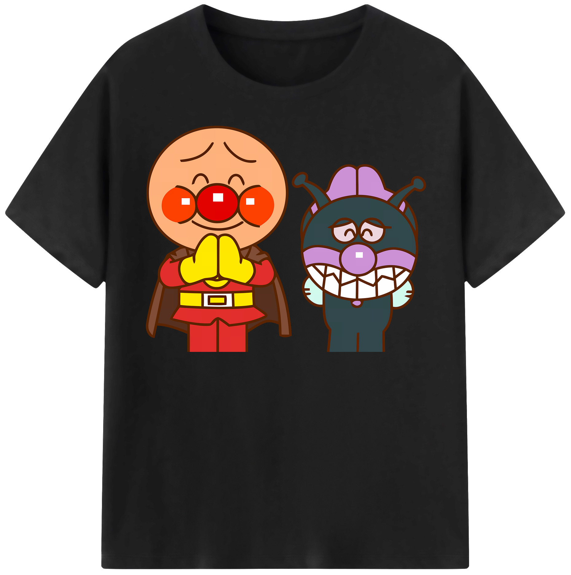 （画像用） アンパンマン Anpanman 綿100％半袖Tシャツ（フロントプリント）