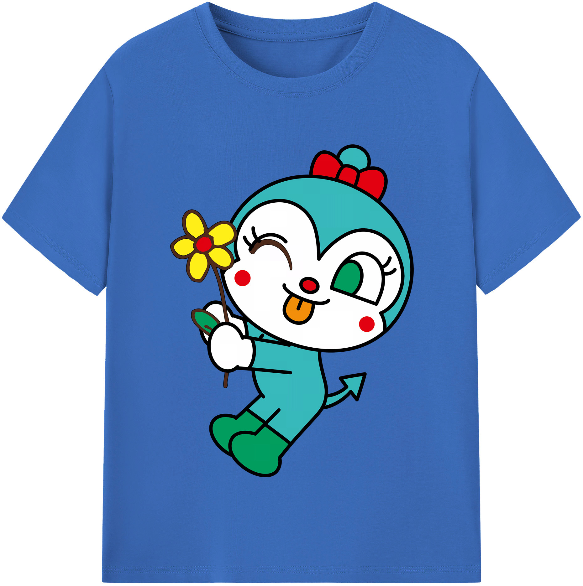 （画像用） アンパンマン Anpanman 綿100％半袖Tシャツ（フロントプリント）