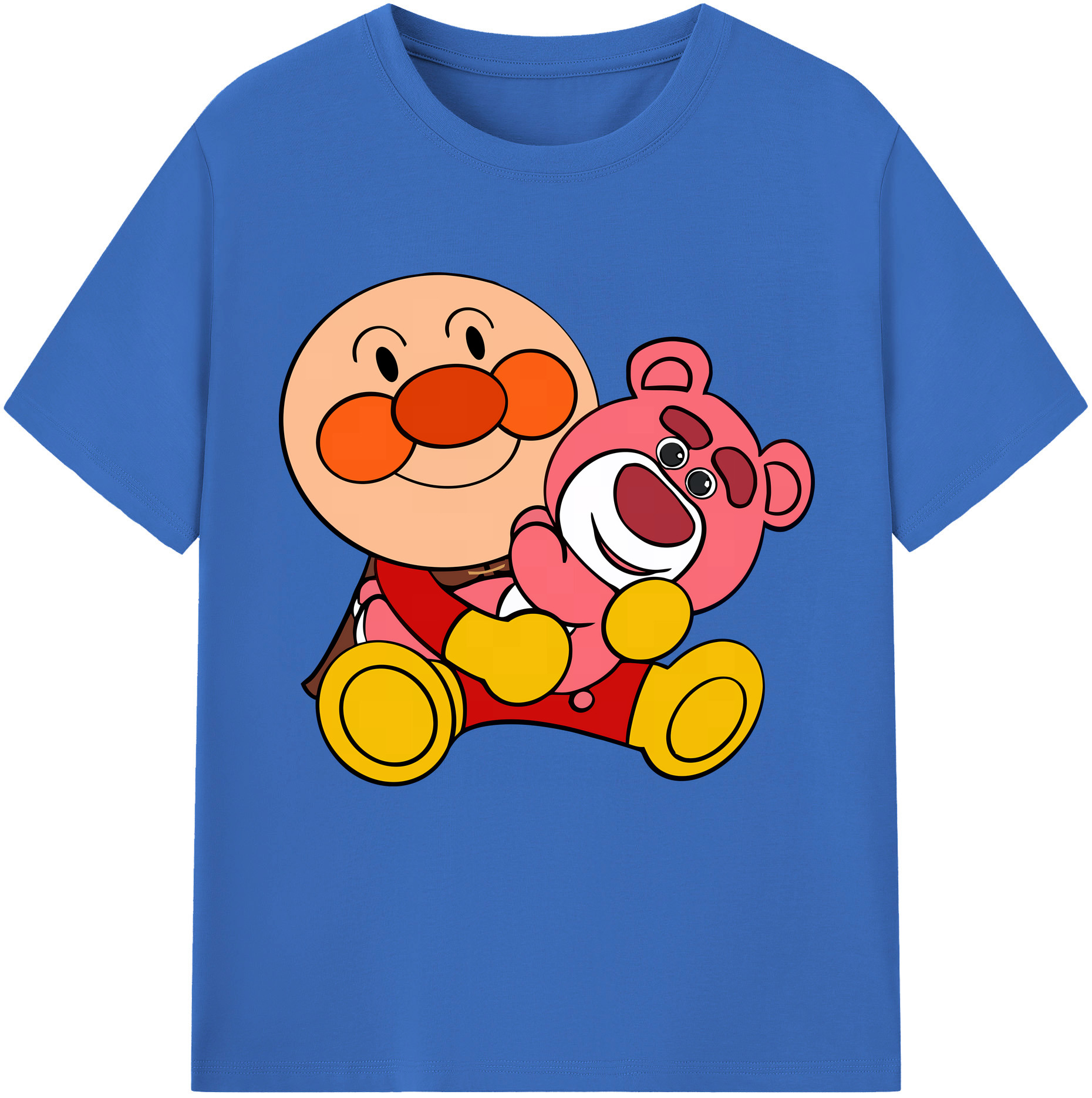 （画像用） アンパンマン Anpanman 綿100％半袖Tシャツ（フロントプリント）