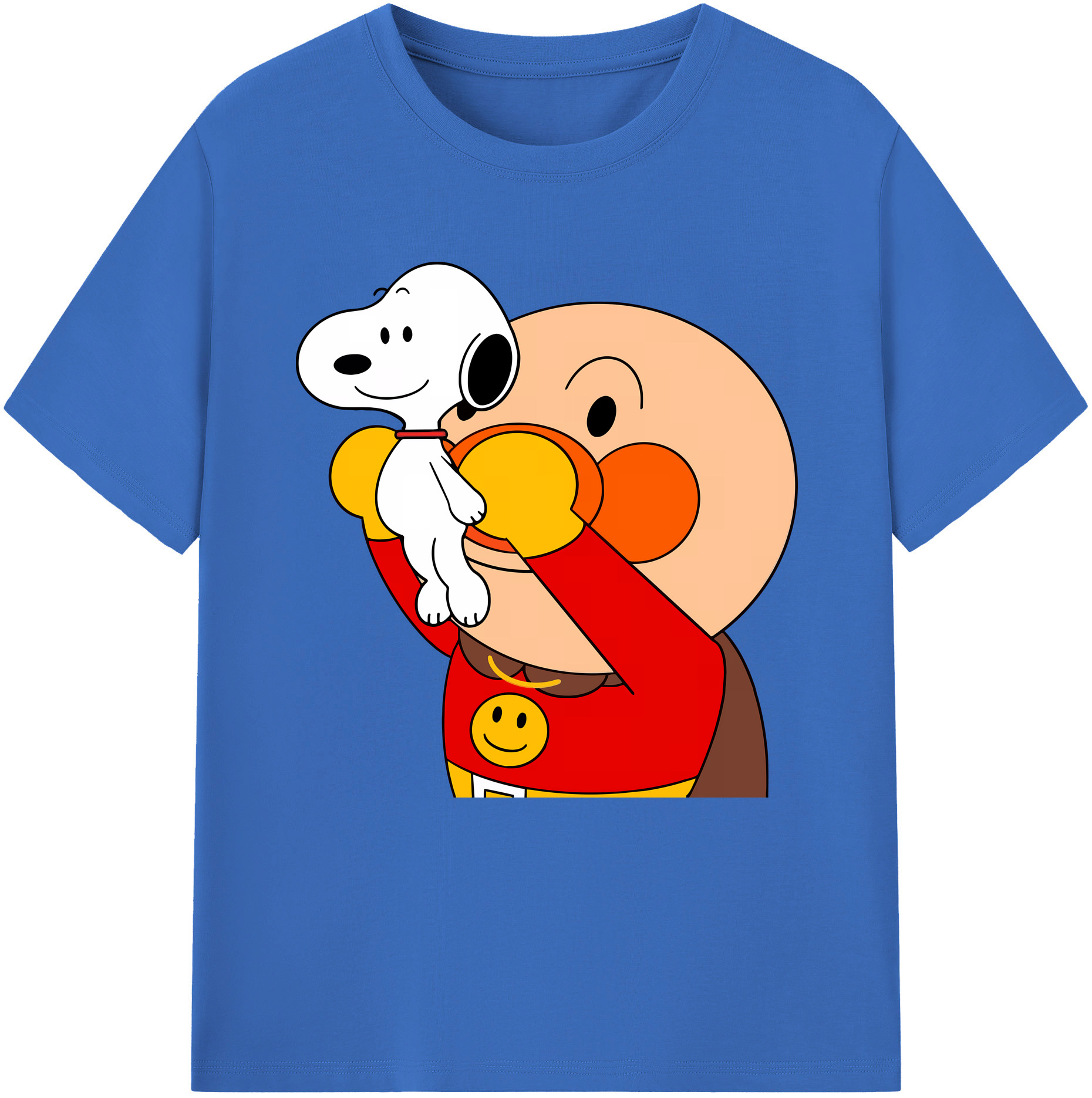 （画像用） アンパンマン Anpanman 綿100％半袖Tシャツ（フロントプリント）