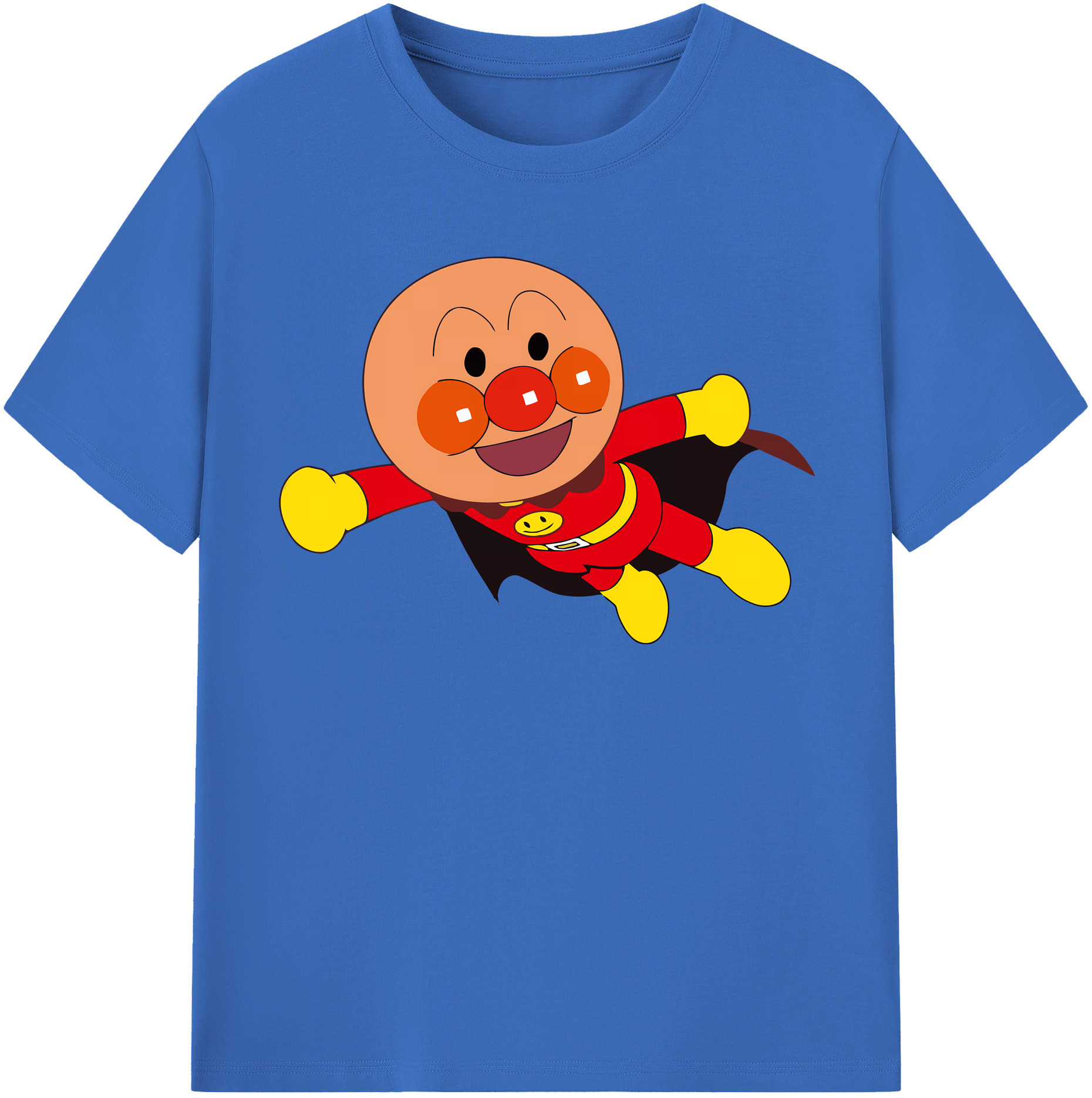 （画像用） アンパンマン Anpanman 綿100％半袖Tシャツ（フロントプリント）