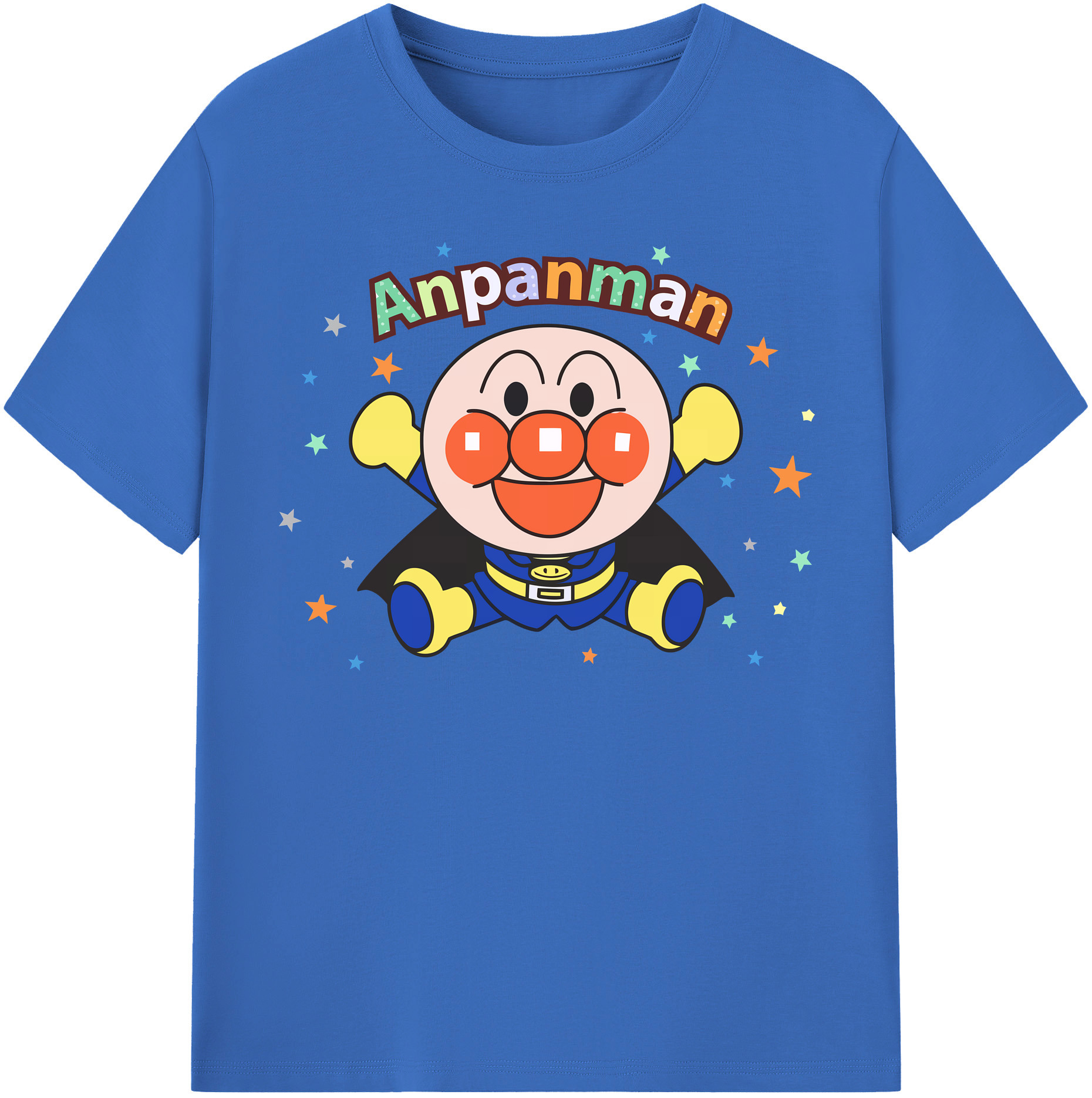 （画像用） アンパンマン Anpanman 綿100％半袖Tシャツ（フロントプリント）