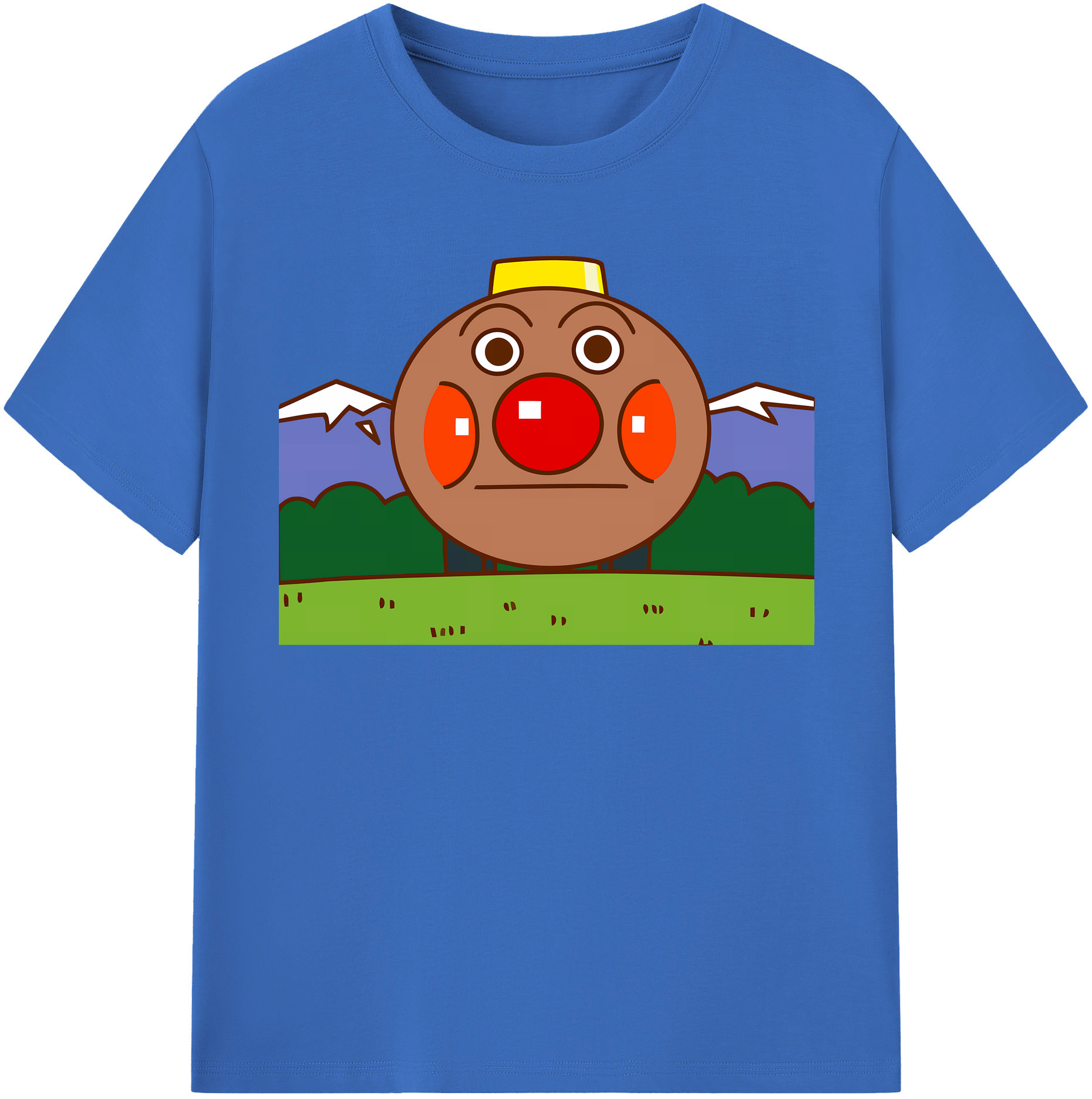 （画像用） アンパンマン Anpanman 綿100％半袖Tシャツ（フロントプリント）