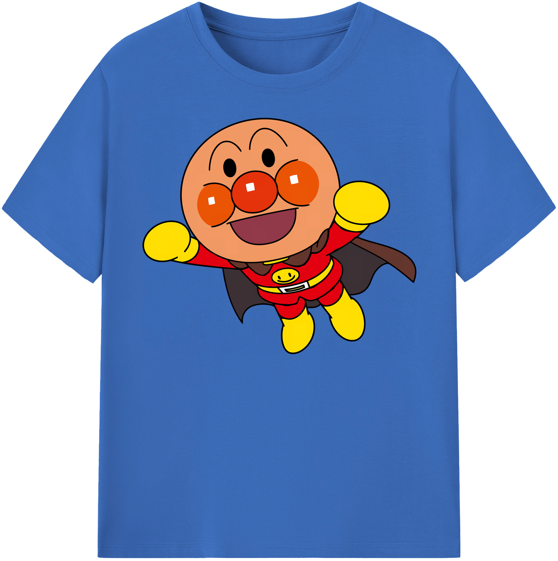 （画像用） アンパンマン Anpanman 綿100％半袖Tシャツ（フロントプリント）