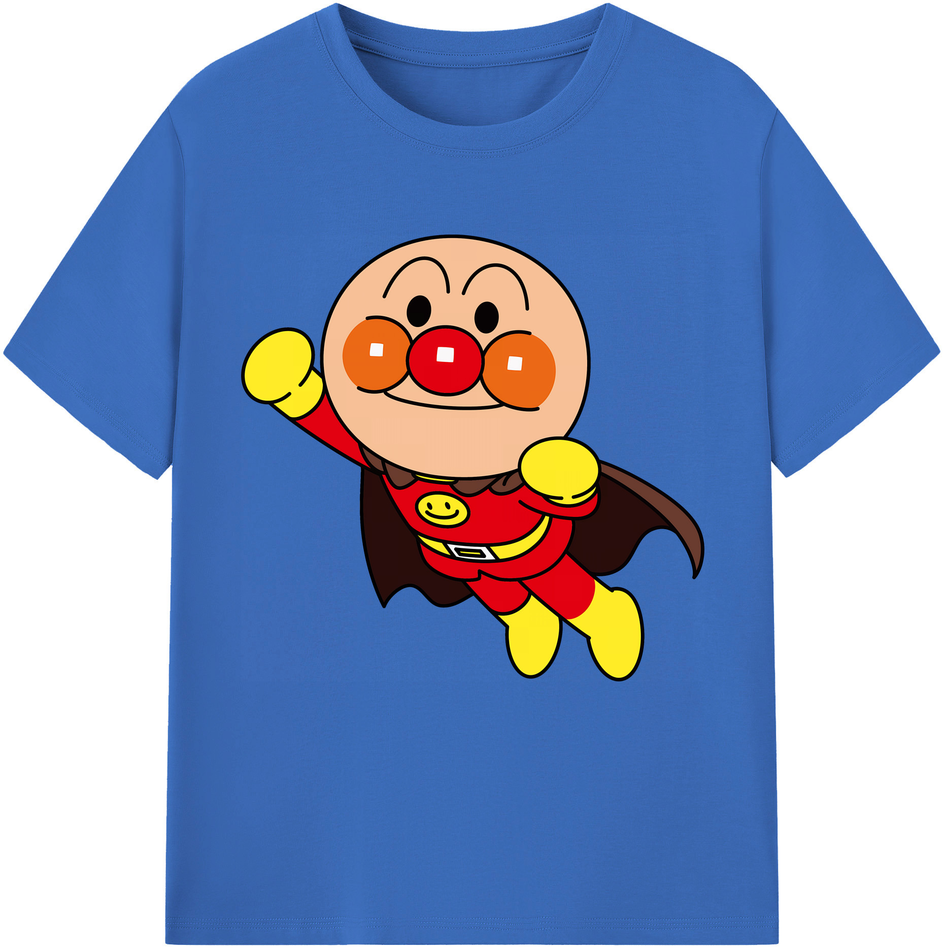 （画像用） アンパンマン Anpanman 綿100％半袖Tシャツ（フロントプリント）