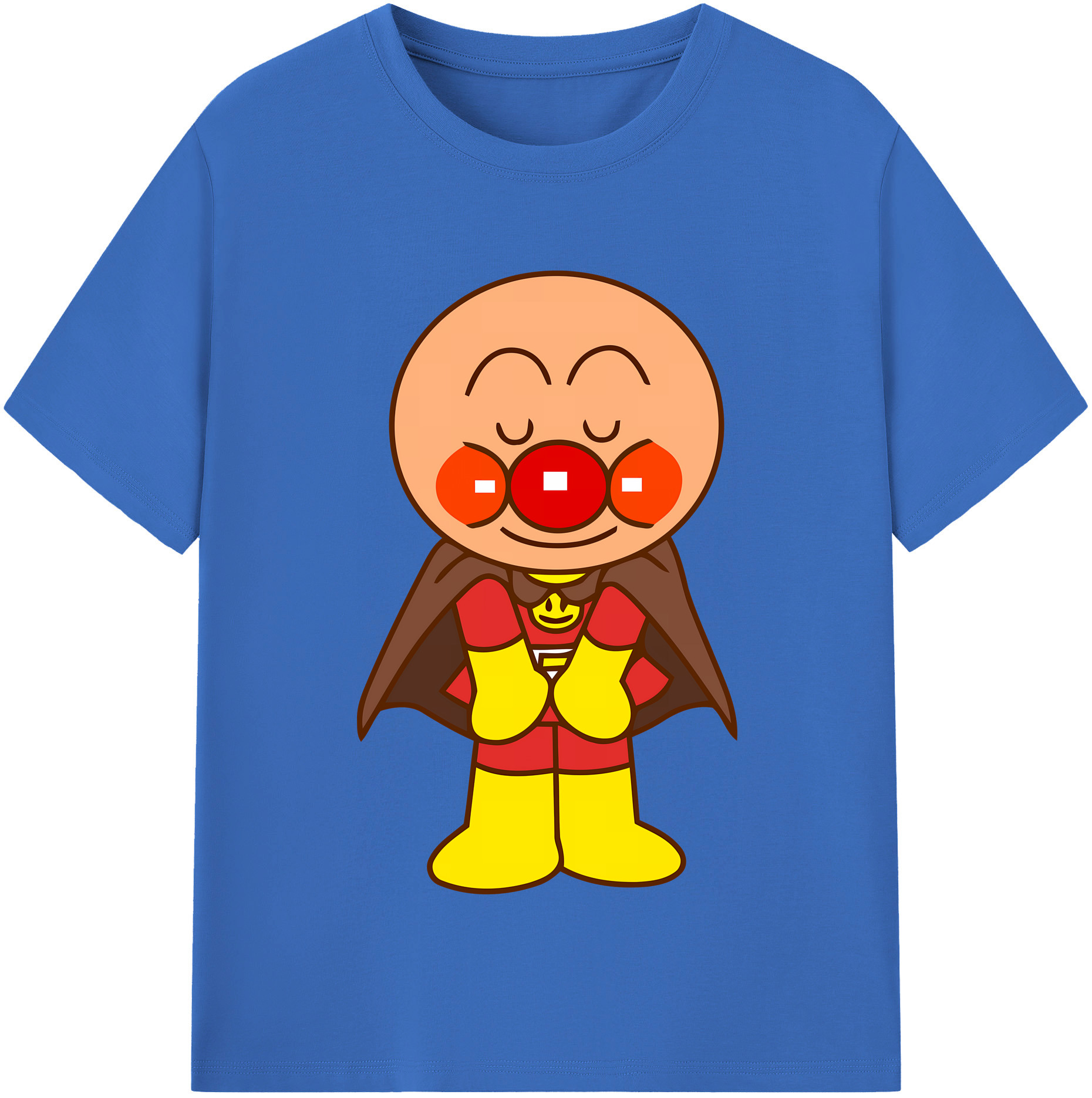 （画像用） アンパンマン Anpanman 綿100％半袖Tシャツ（フロントプリント）