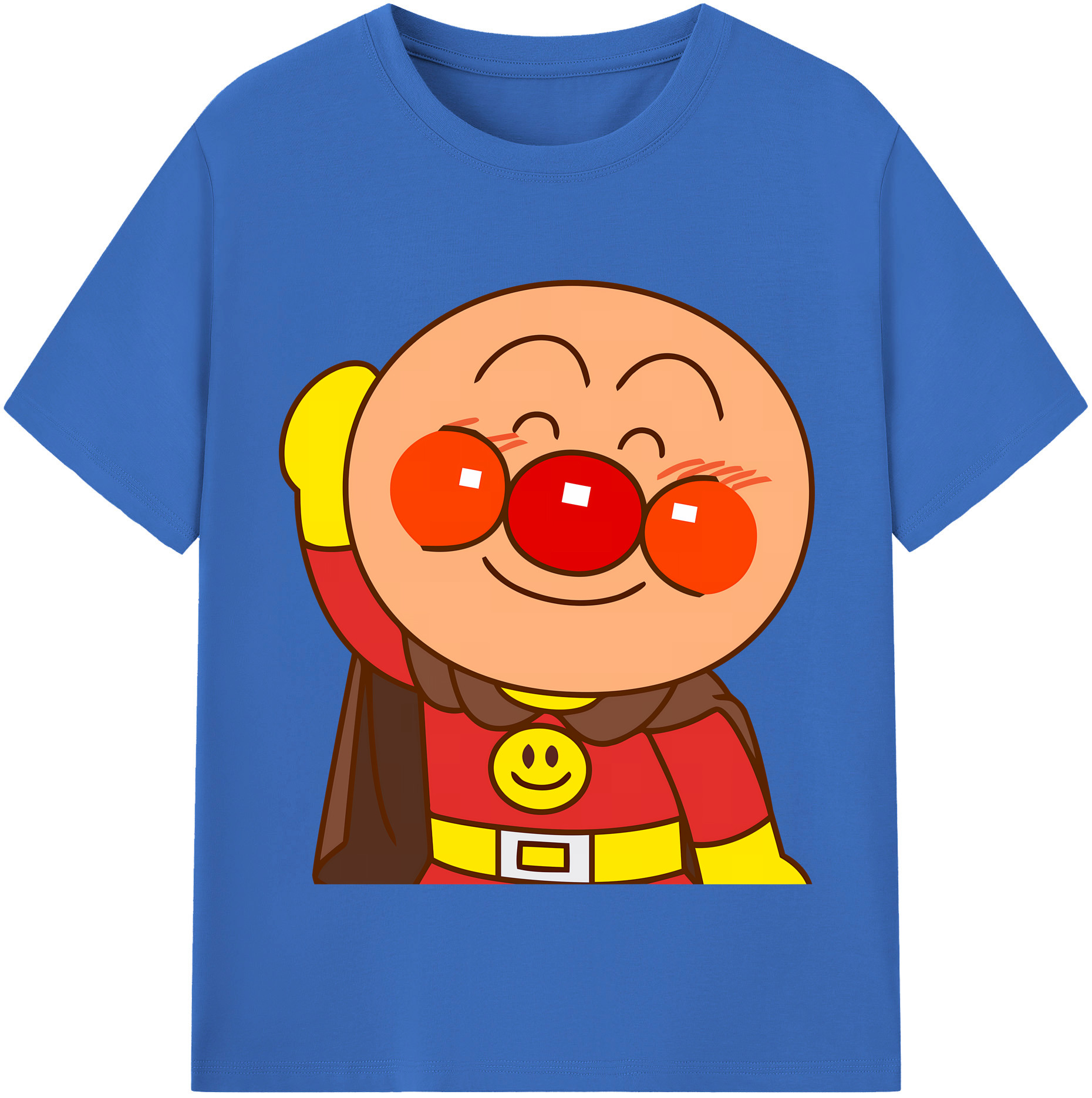 （画像用） アンパンマン Anpanman 綿100％半袖Tシャツ（フロントプリント）