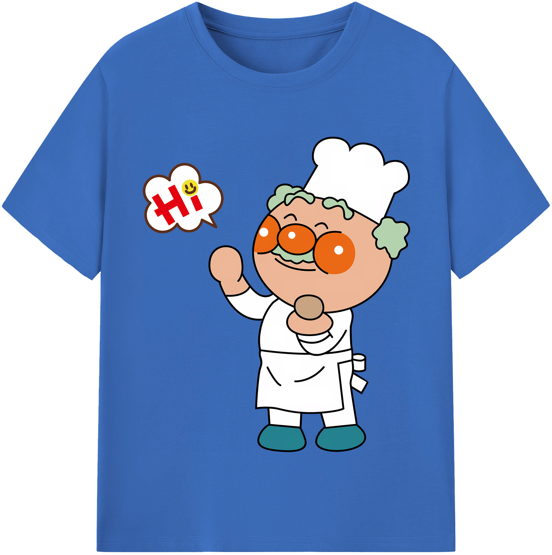 （画像用） アンパンマン Anpanman 綿100％半袖Tシャツ（フロントプリント）