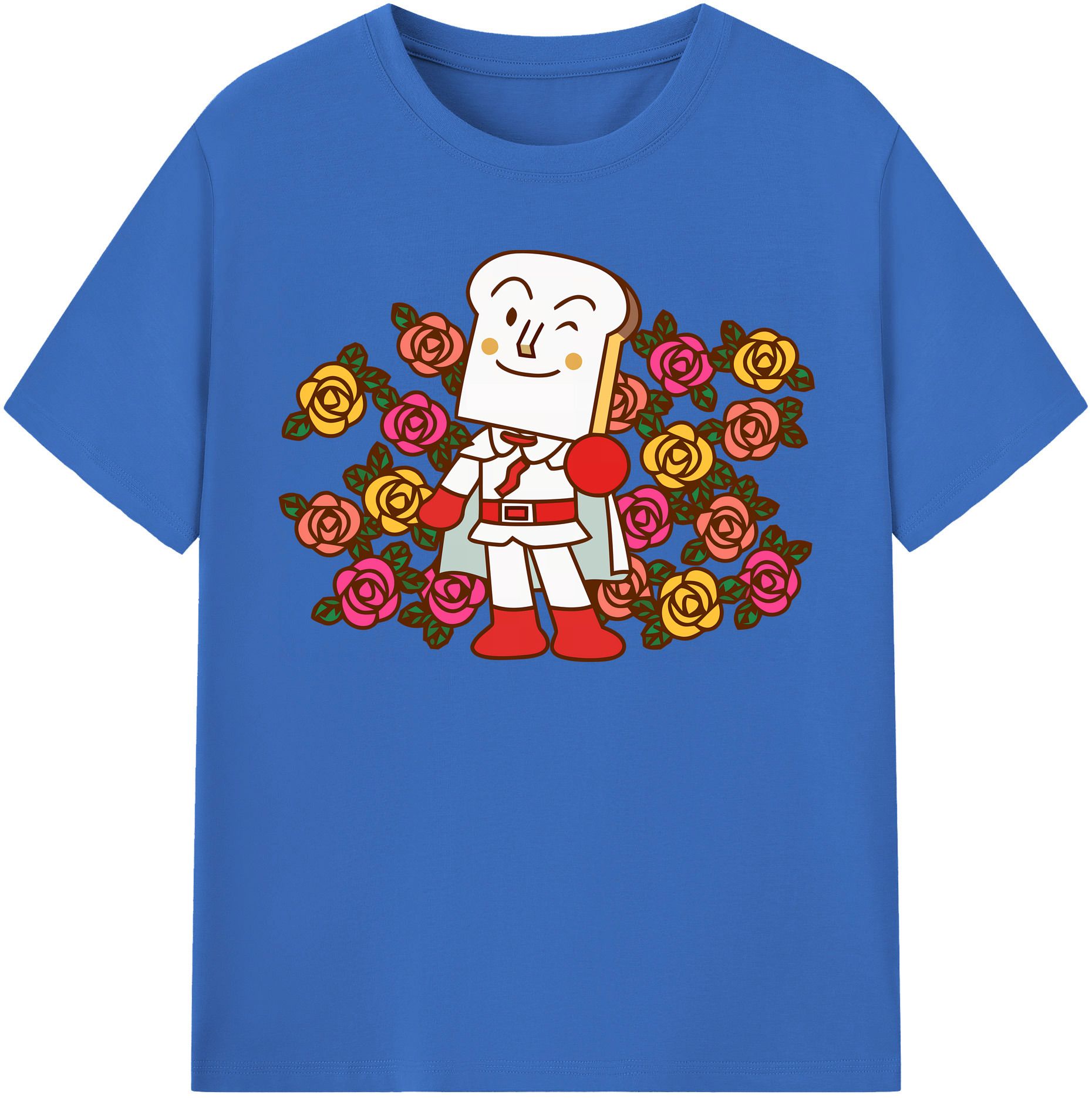 （画像用） アンパンマン Anpanman 綿100％半袖Tシャツ（フロントプリント）