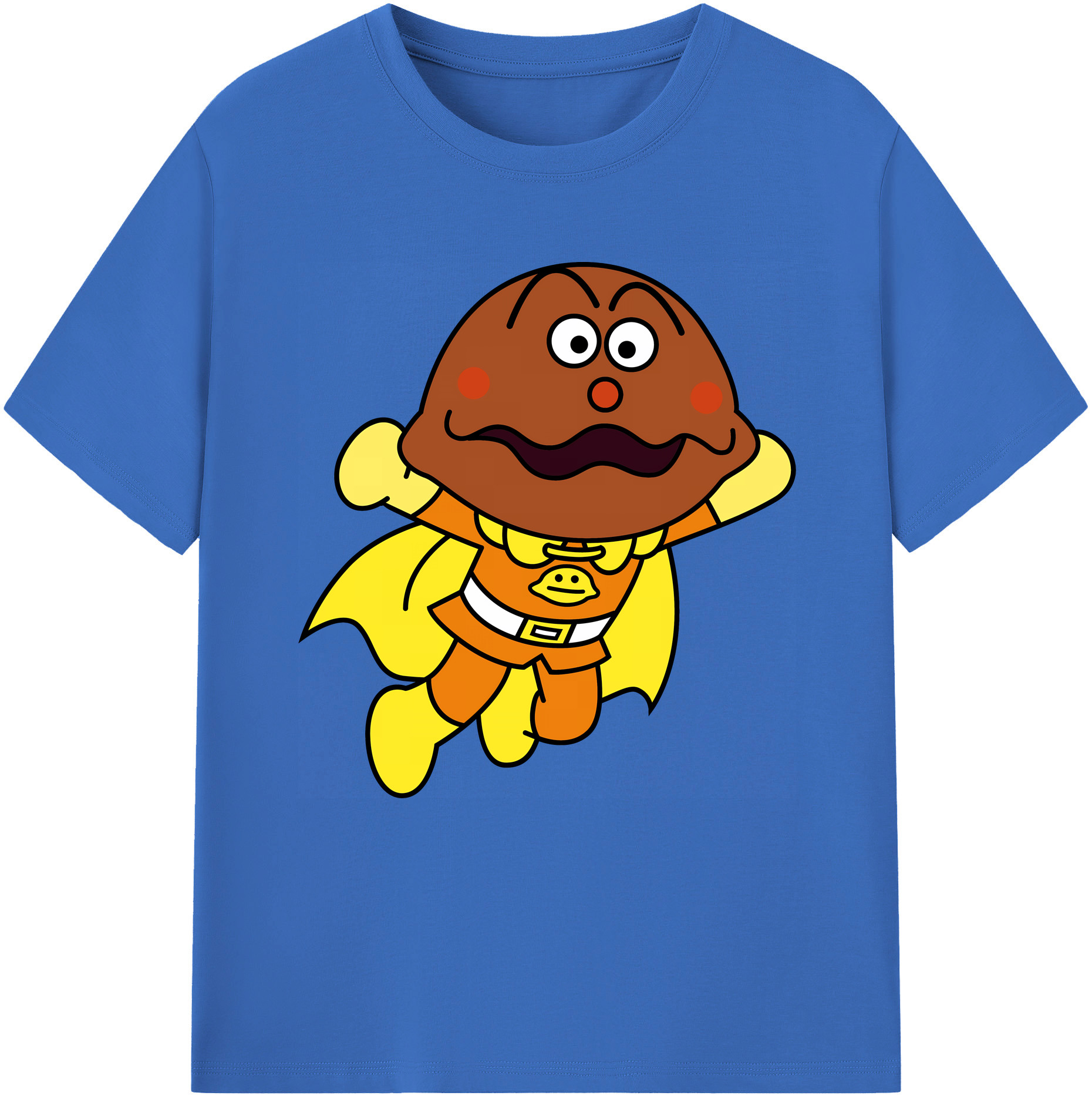 （画像用） アンパンマン Anpanman 綿100％半袖Tシャツ（フロントプリント）