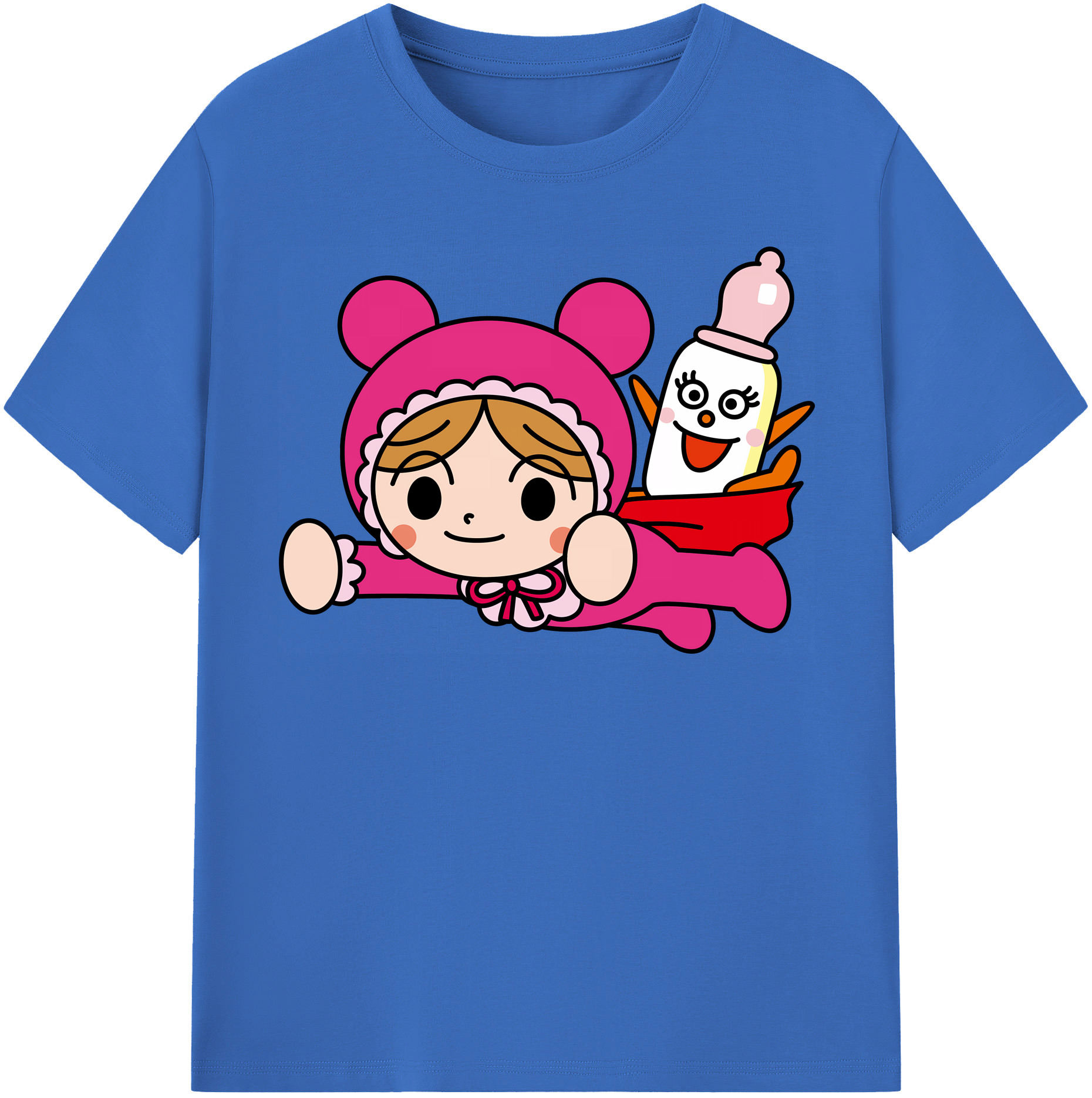 （画像用） アンパンマン Anpanman 綿100％半袖Tシャツ（フロントプリント）