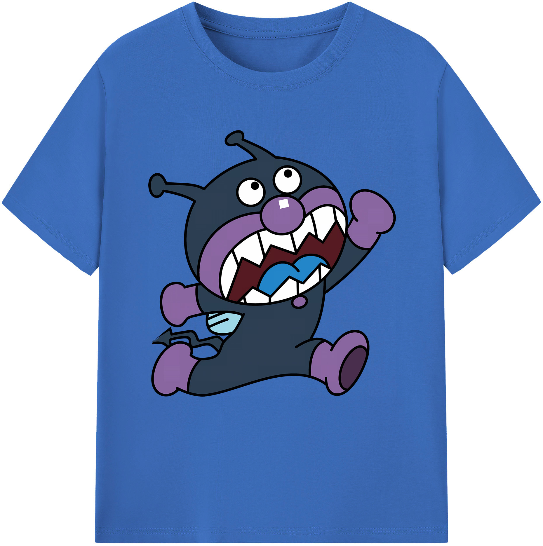 （画像用） アンパンマン Anpanman 綿100％半袖Tシャツ（フロントプリント）