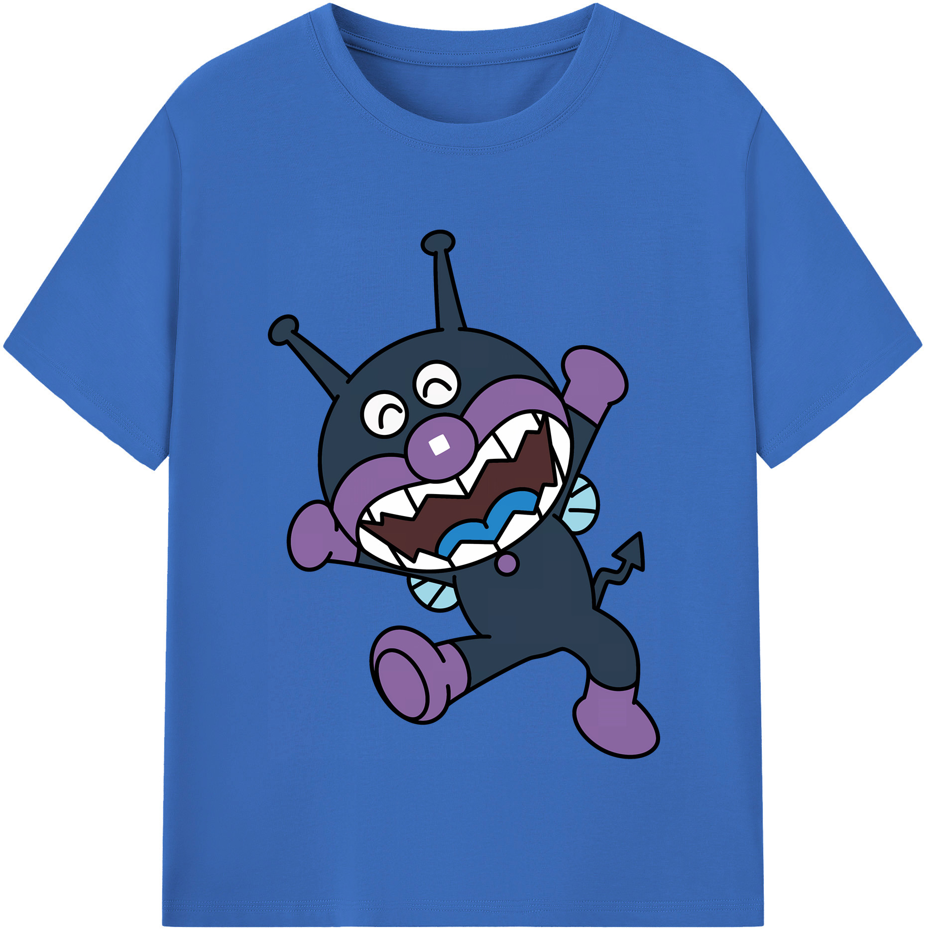 （画像用） アンパンマン Anpanman 綿100％半袖Tシャツ（フロントプリント）