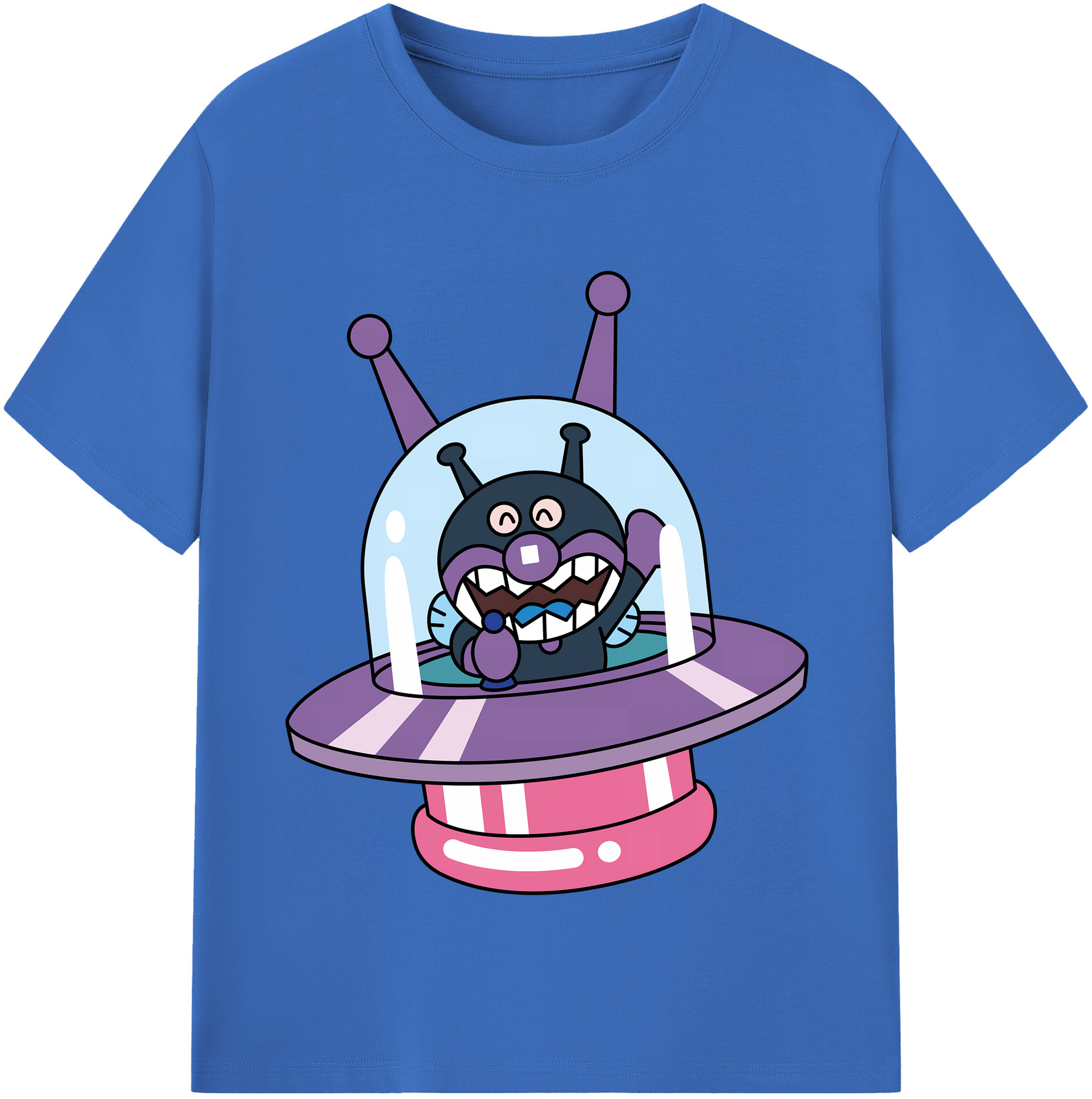 （画像用） アンパンマン Anpanman 綿100％半袖Tシャツ（フロントプリント）