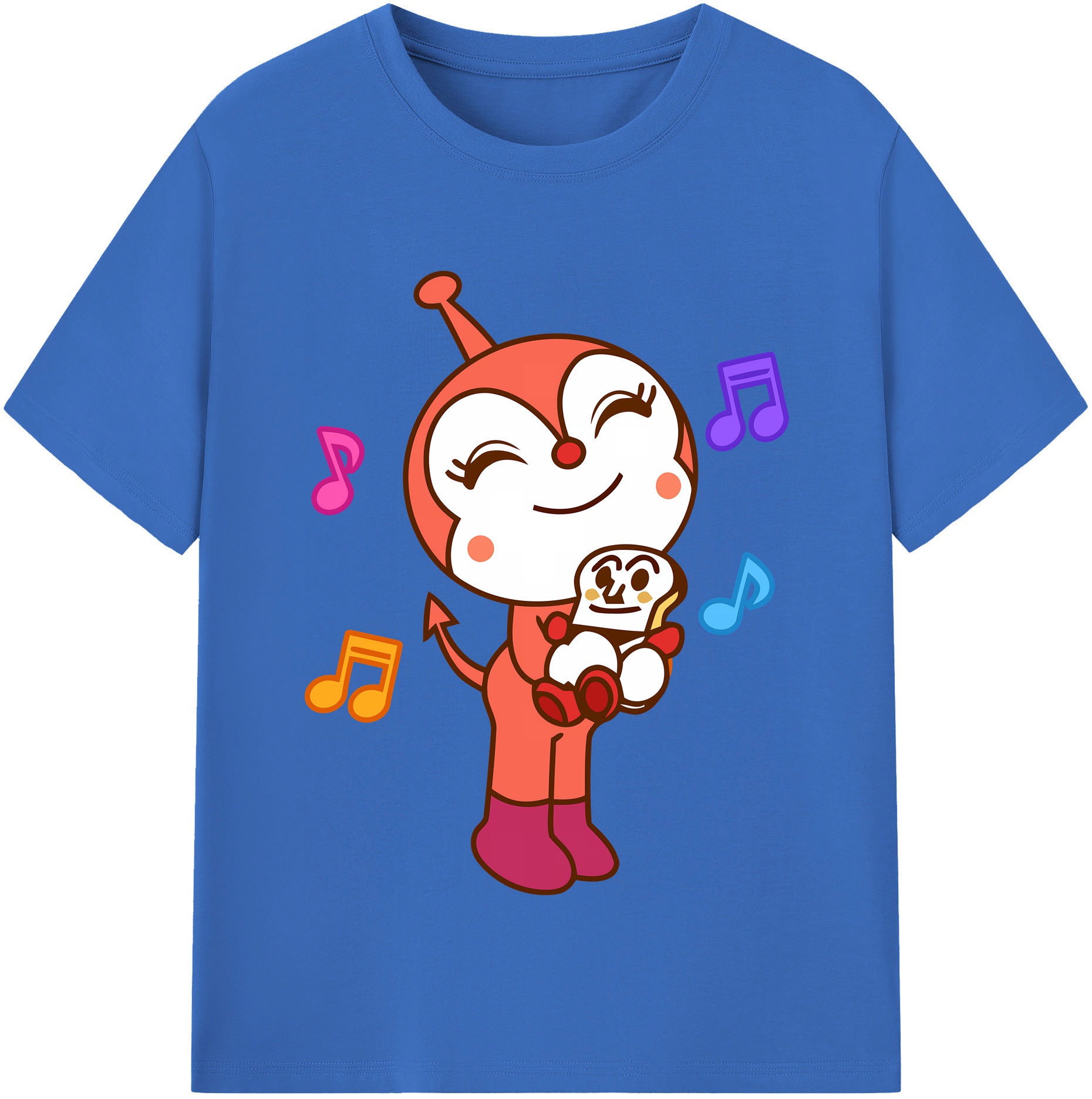 （画像用） アンパンマン Anpanman 綿100％半袖Tシャツ（フロントプリント）