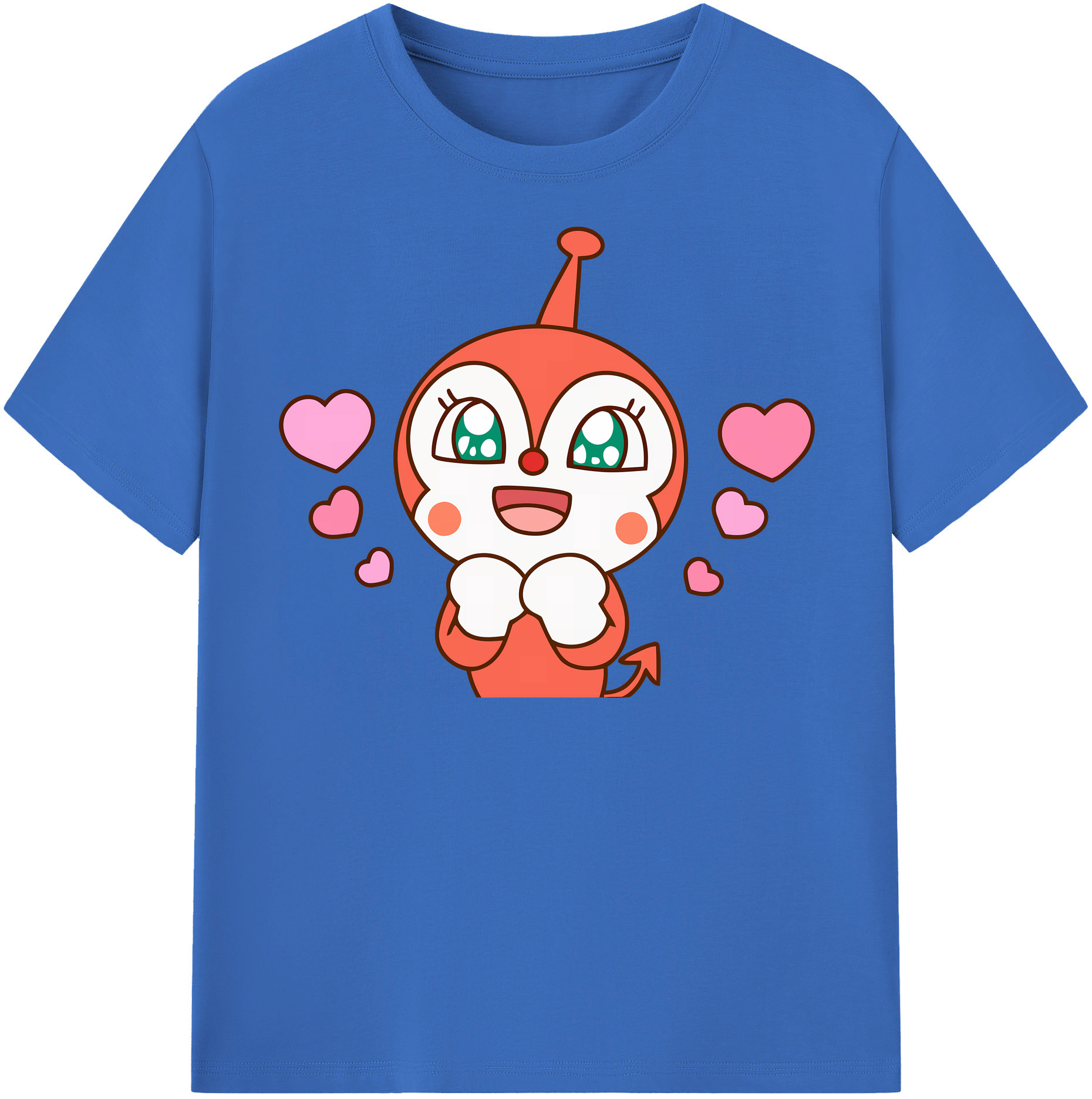 （画像用） アンパンマン Anpanman 綿100％半袖Tシャツ（フロントプリント）