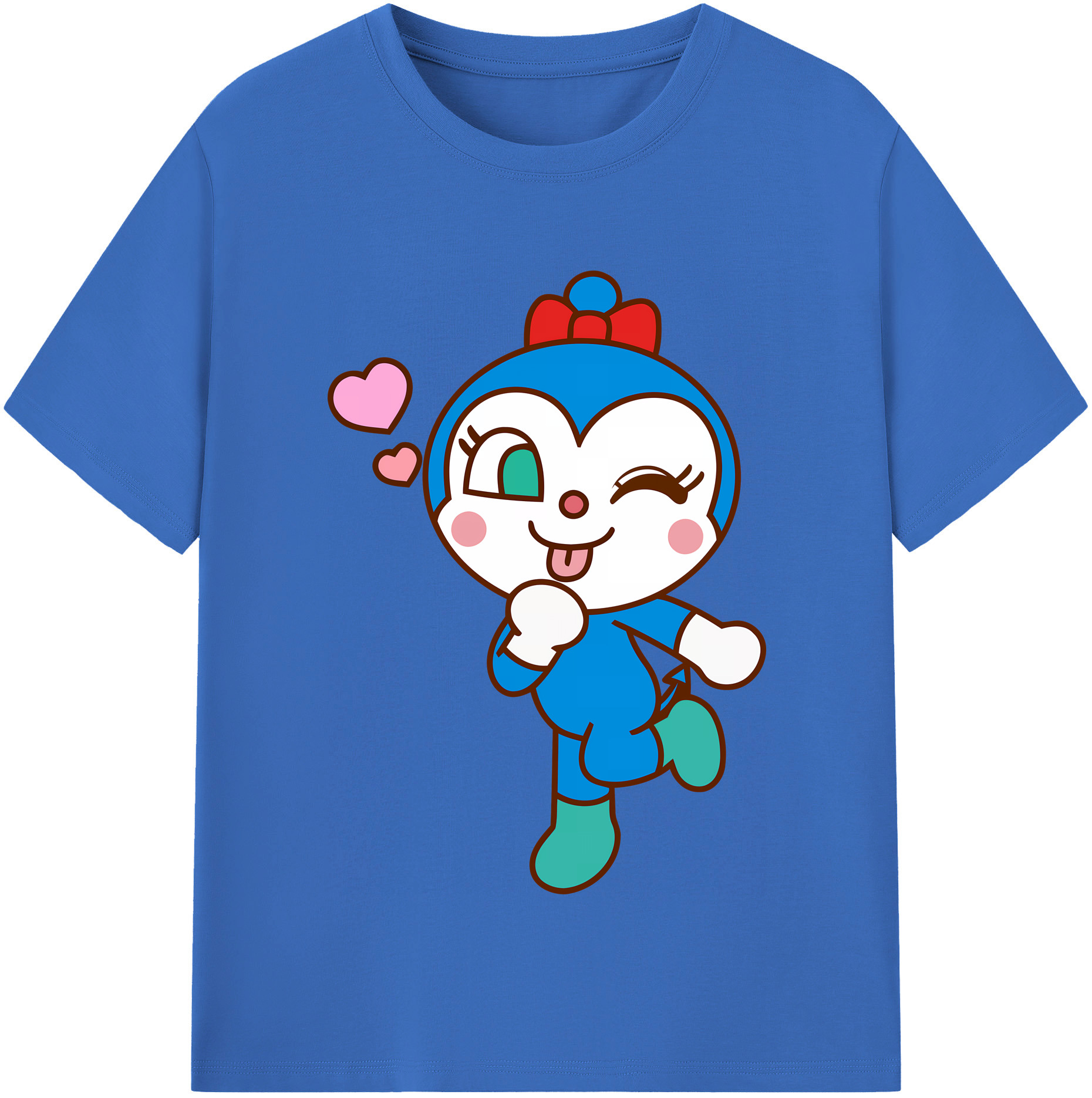 （画像用） アンパンマン Anpanman 綿100％半袖Tシャツ（フロントプリント）