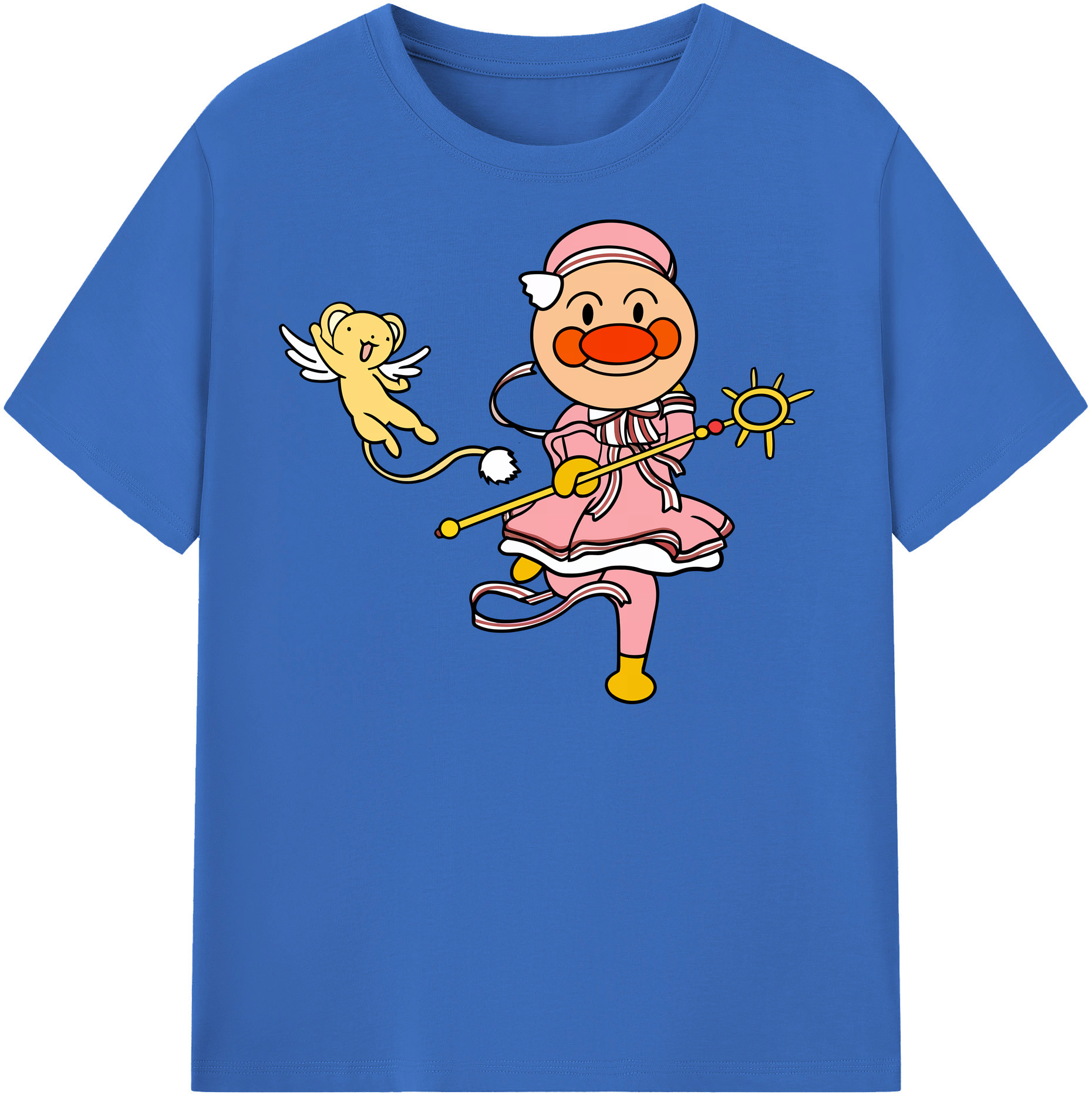 （画像用） アンパンマン Anpanman 綿100％半袖Tシャツ（フロントプリント）