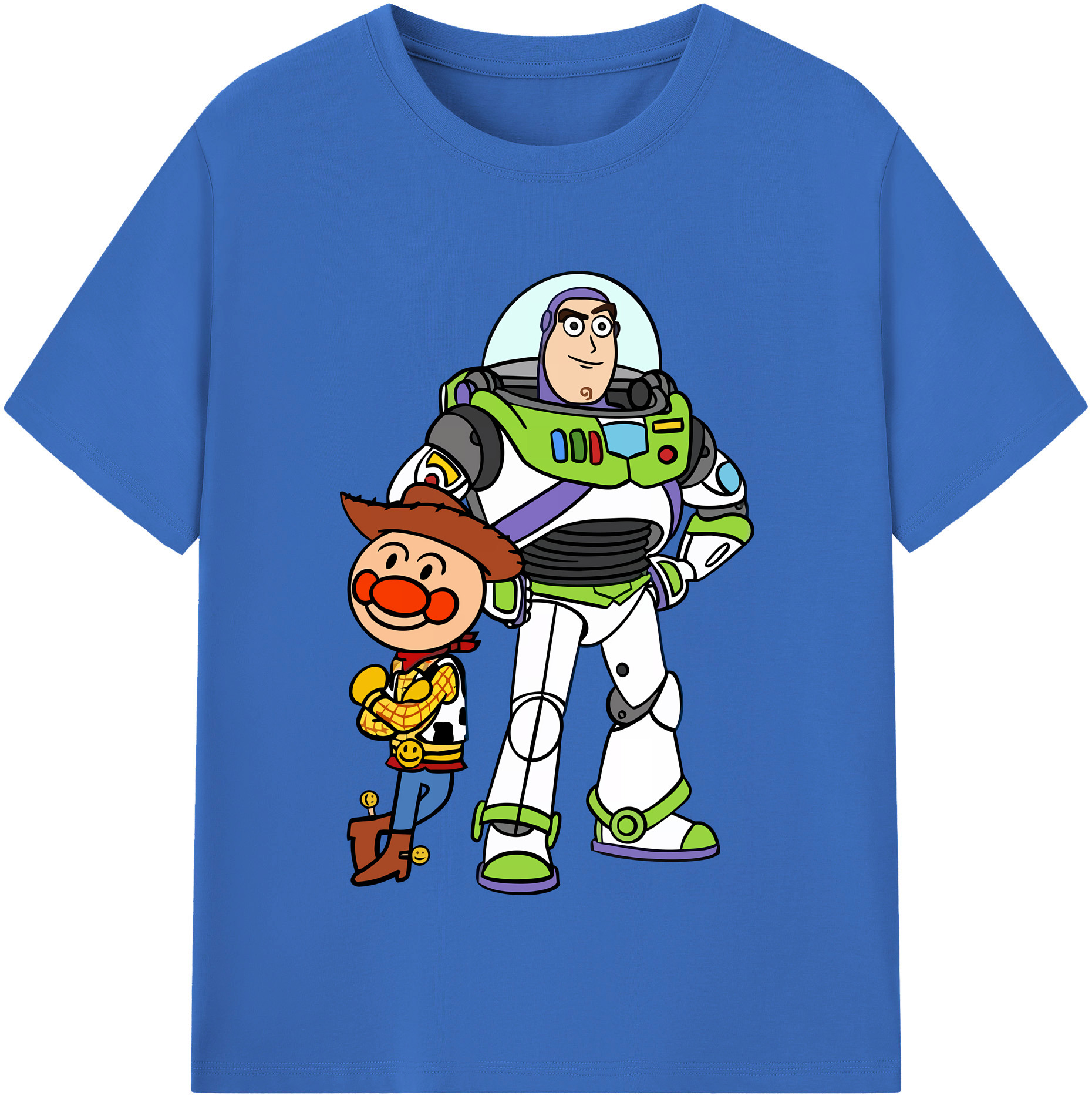 （画像用） アンパンマン Anpanman 綿100％半袖Tシャツ（フロントプリント）
