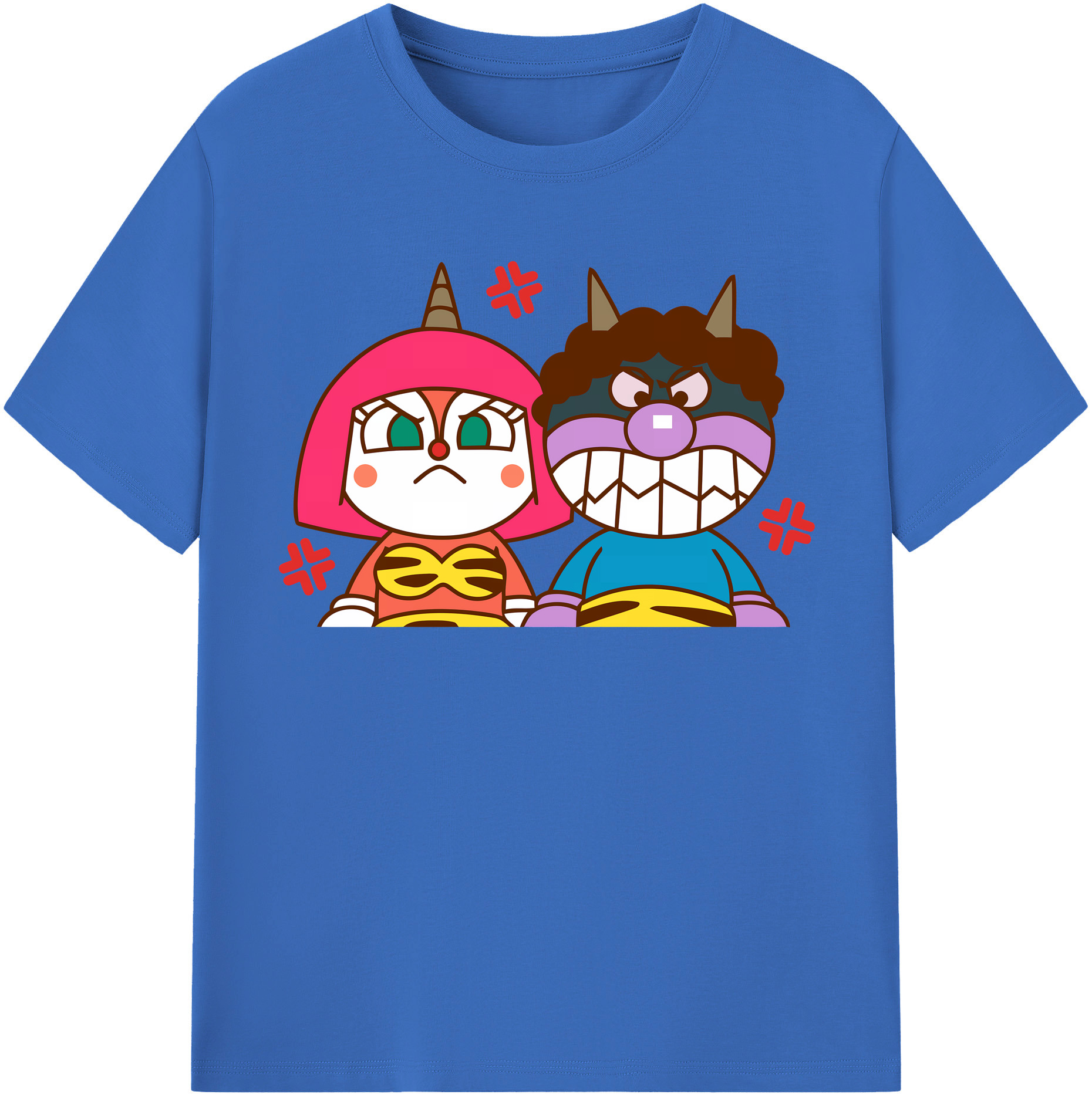 （画像用） アンパンマン Anpanman 綿100％半袖Tシャツ（フロントプリント）