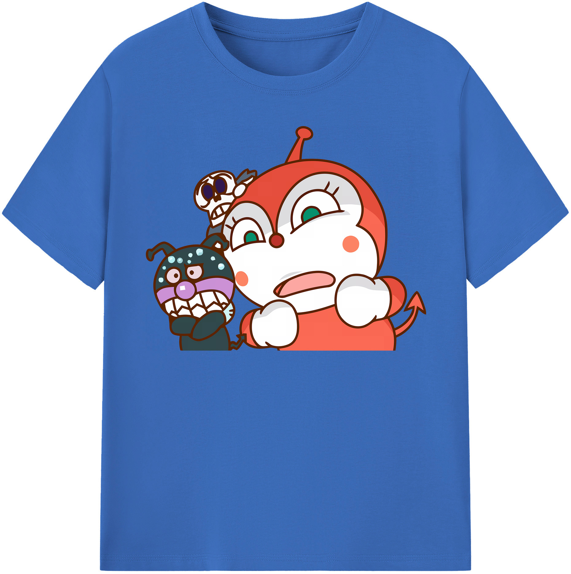 （画像用） アンパンマン Anpanman 綿100％半袖Tシャツ（フロントプリント）