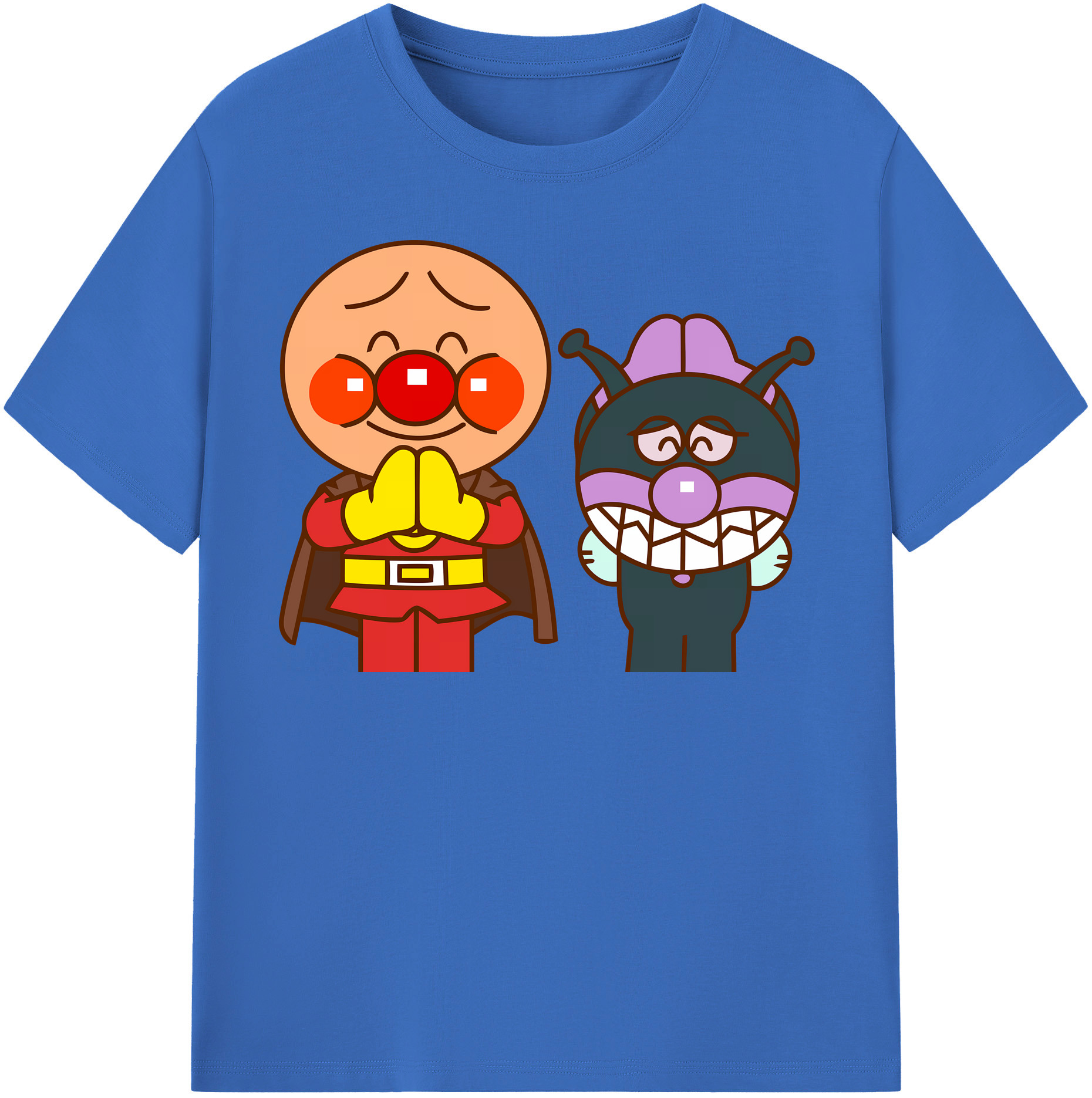 （画像用） アンパンマン Anpanman 綿100％半袖Tシャツ（フロントプリント）