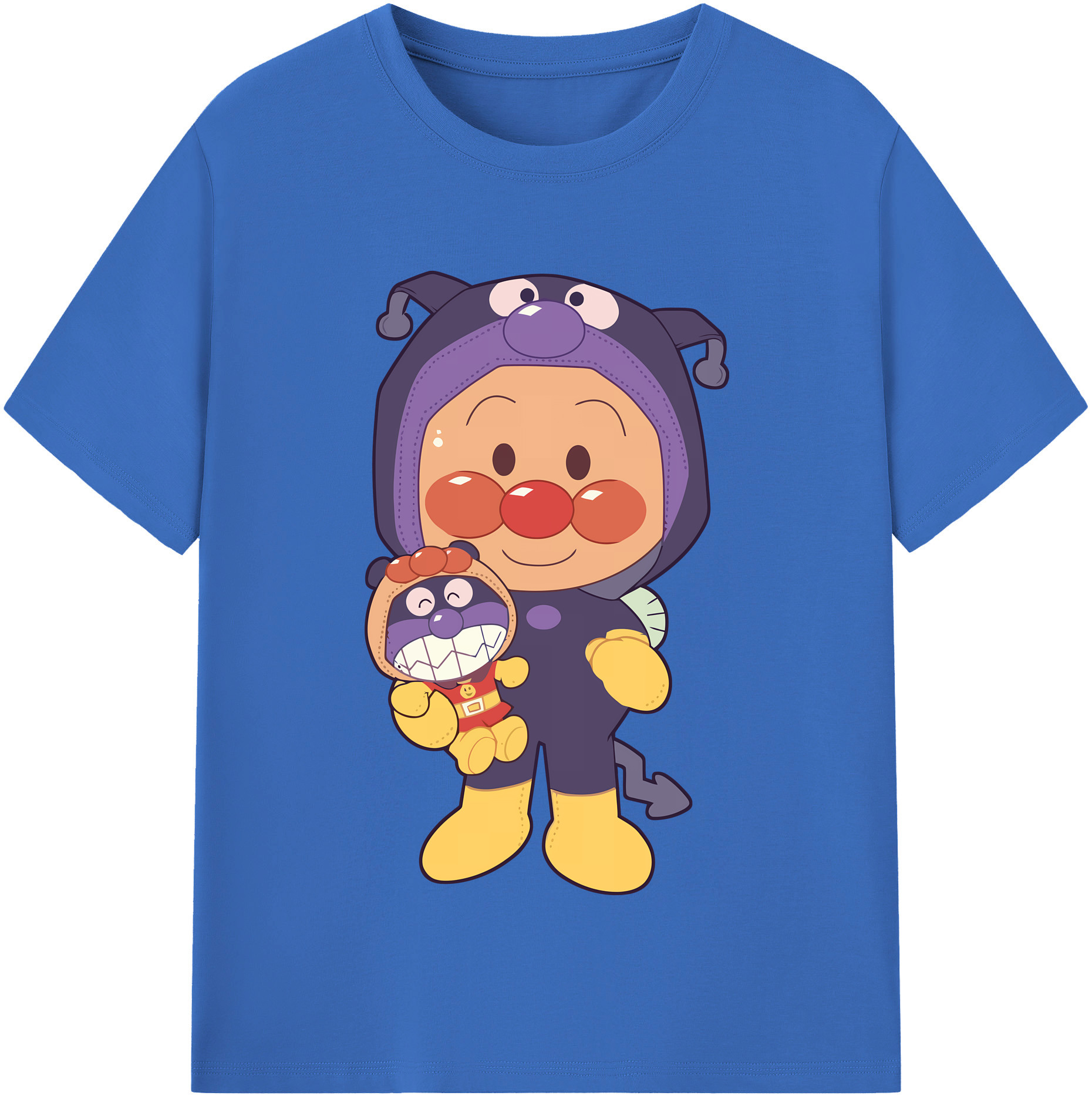（画像用） アンパンマン Anpanman 綿100％半袖Tシャツ（フロントプリント）