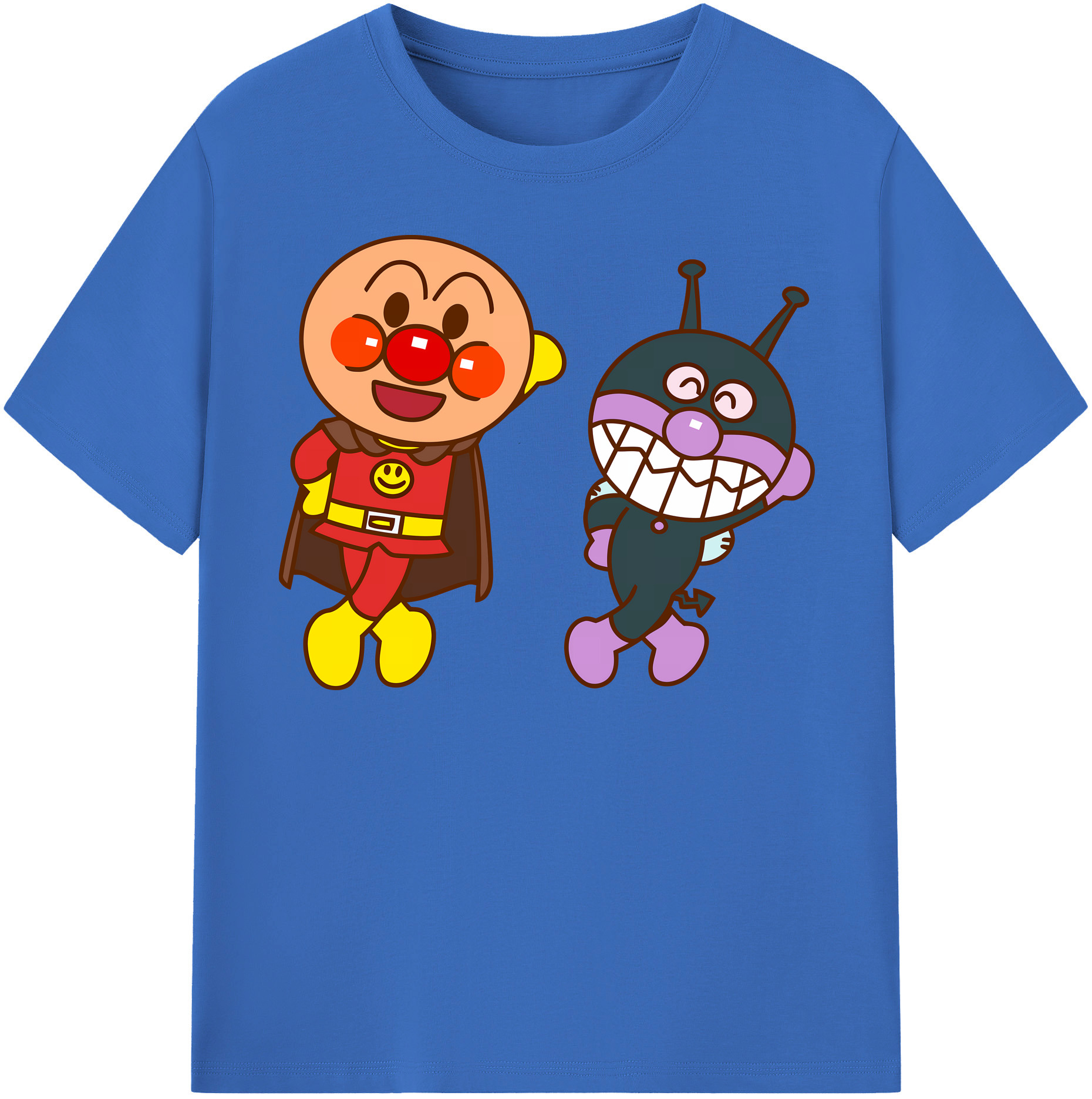 （画像用） アンパンマン Anpanman 綿100％半袖Tシャツ（フロントプリント）