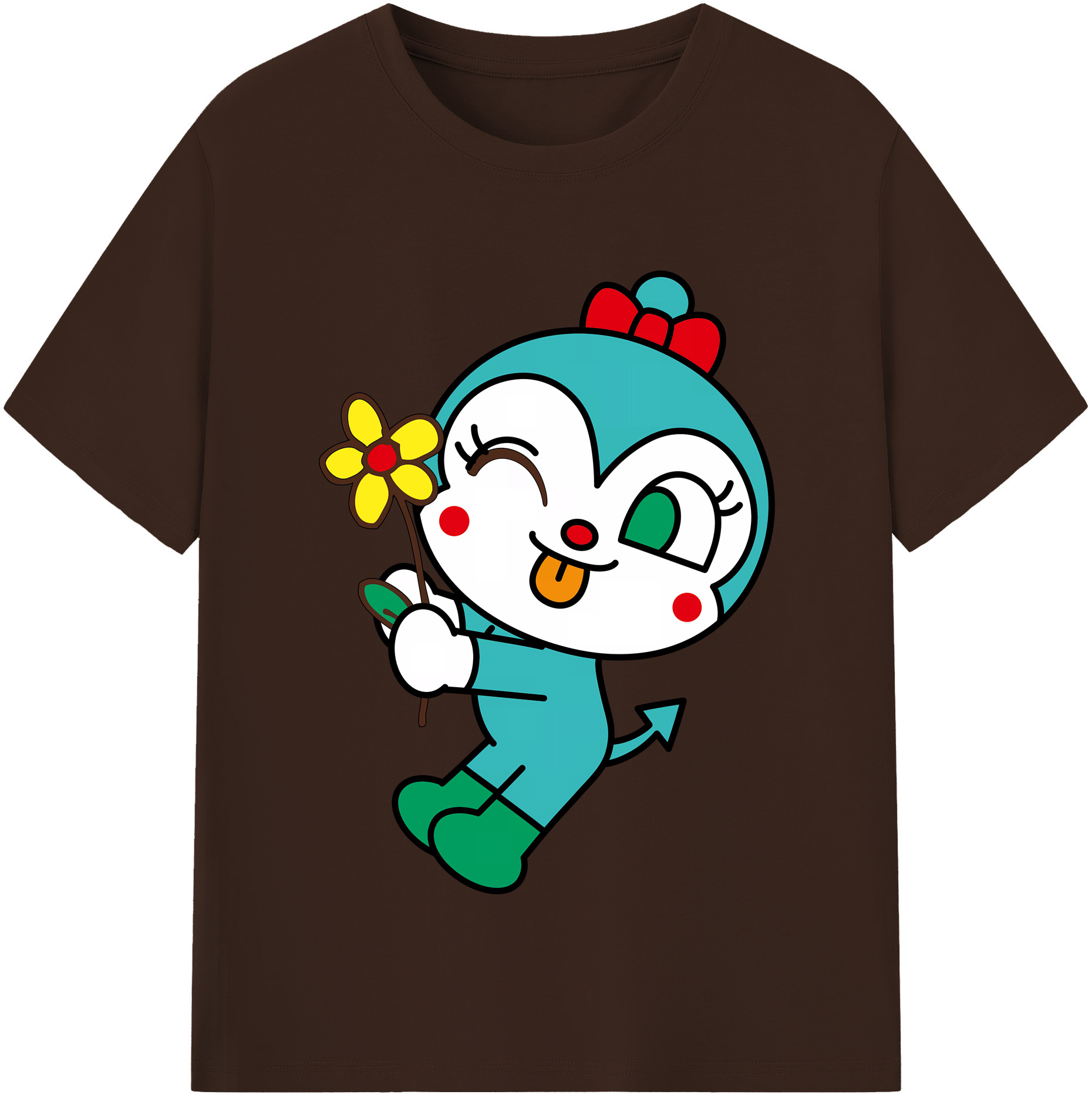 （画像用） アンパンマン Anpanman 綿100％半袖Tシャツ（フロントプリント）