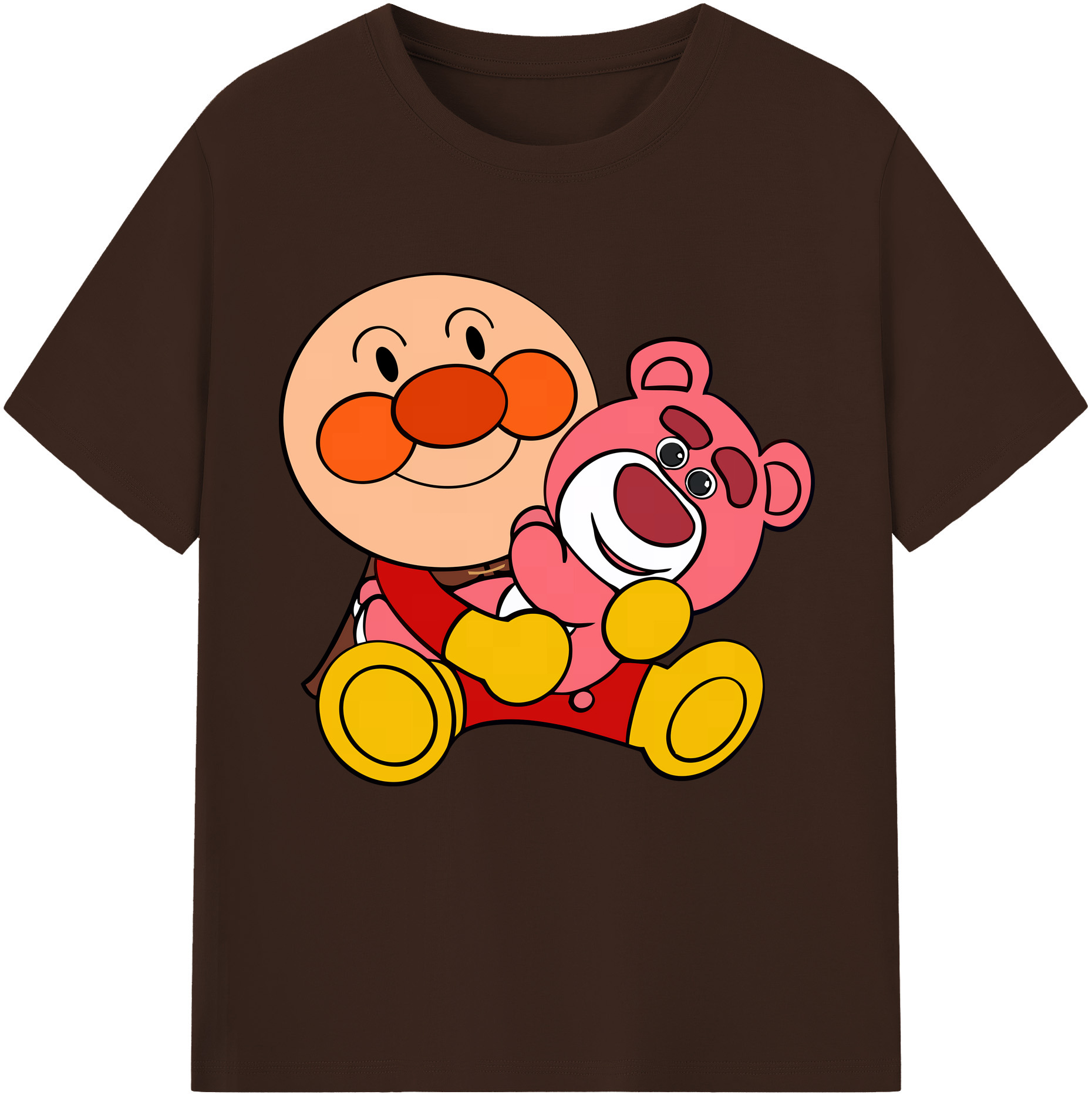 （画像用） アンパンマン Anpanman 綿100％半袖Tシャツ（フロントプリント）