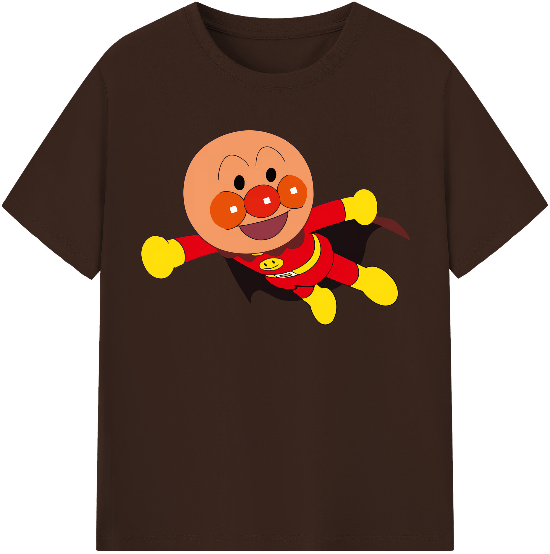 （画像用） アンパンマン Anpanman 綿100％半袖Tシャツ（フロントプリント）