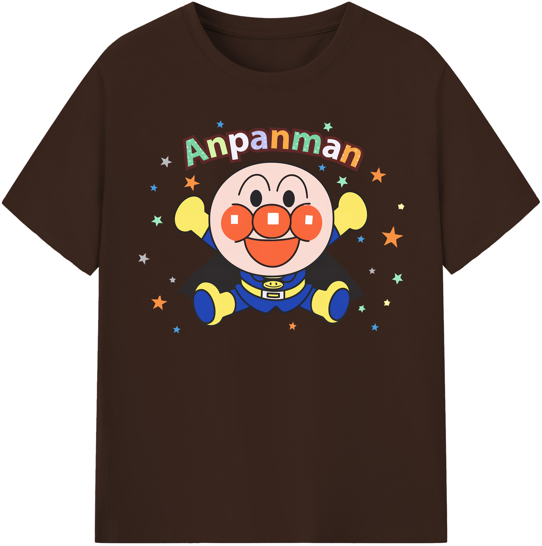 （画像用） アンパンマン Anpanman 綿100％半袖Tシャツ（フロントプリント）
