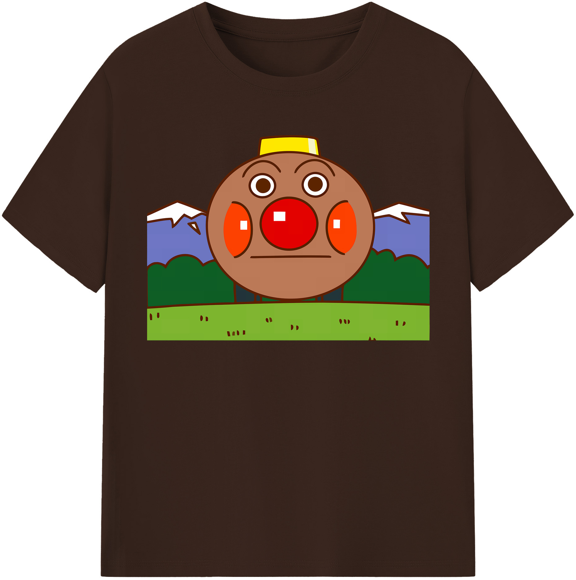 （画像用） アンパンマン Anpanman 綿100％半袖Tシャツ（フロントプリント）