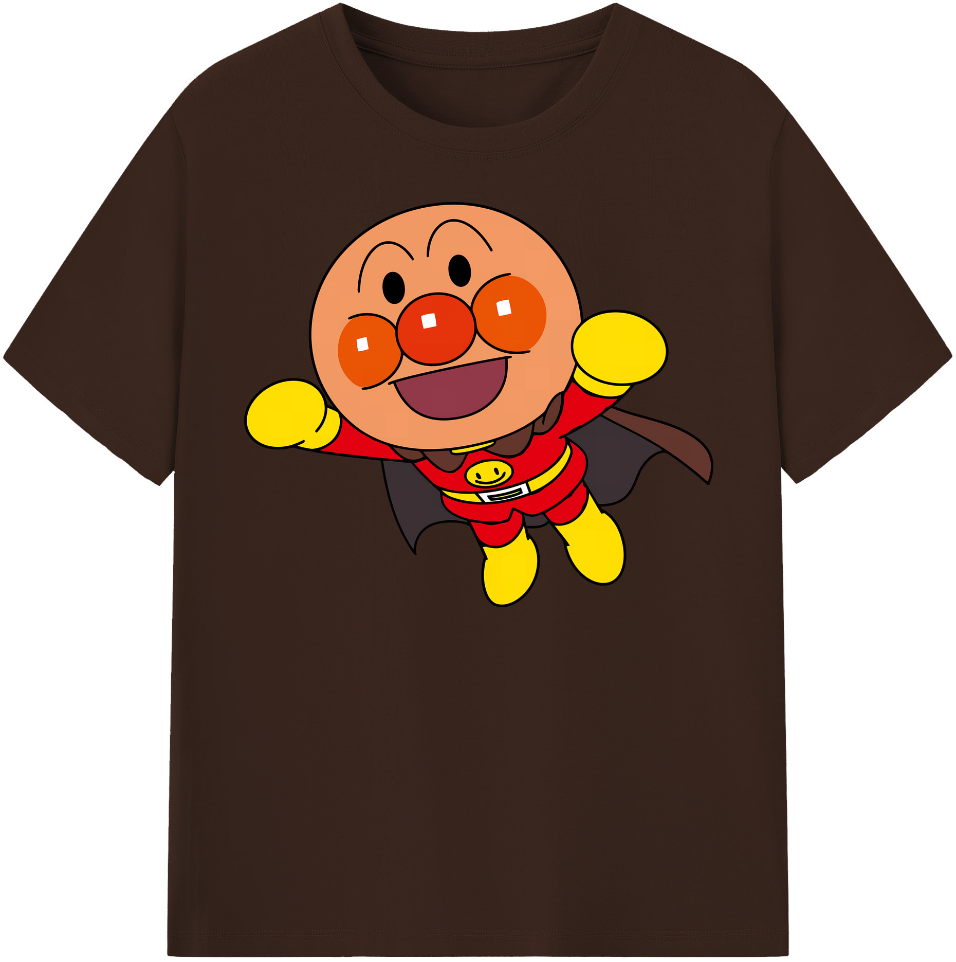 （画像用） アンパンマン Anpanman 綿100％半袖Tシャツ（フロントプリント）