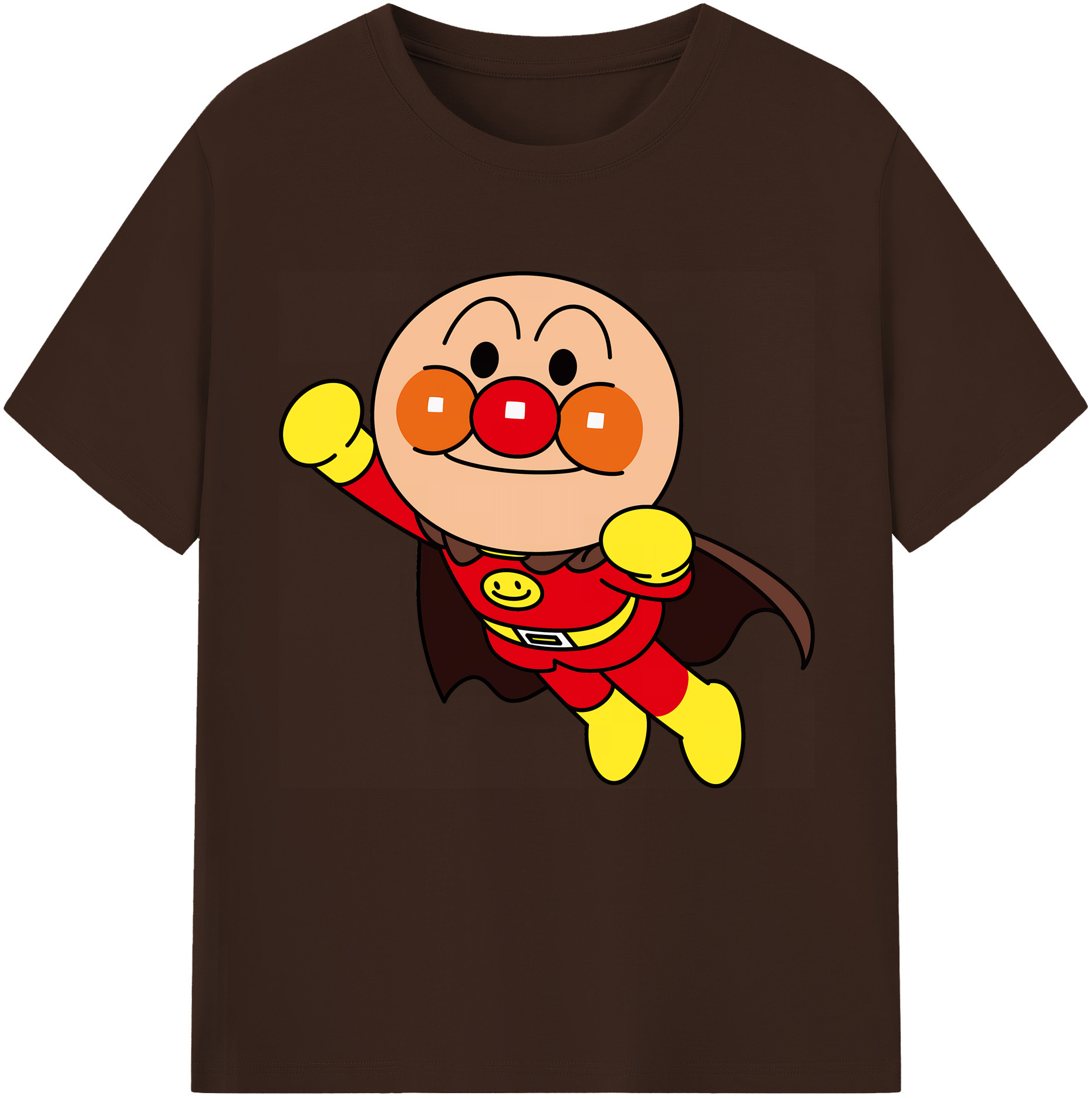 （画像用） アンパンマン Anpanman 綿100％半袖Tシャツ（フロントプリント）