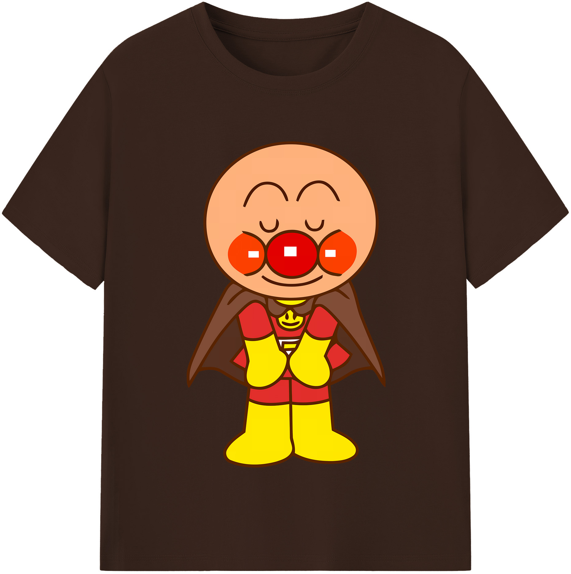 （画像用） アンパンマン Anpanman 綿100％半袖Tシャツ（フロントプリント）
